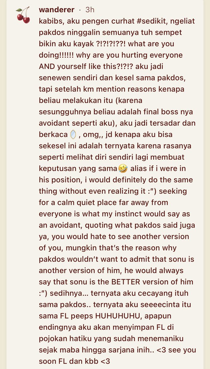 feveralte's tweet photo. kabibs, aku pengen curhat #sedikit, ngeliat pakdos ninggalin semuanya tuh sempet bikin aku kayak ?!?!?!??! what are... — totally get it. pasti banyaaak dari kalian yang questioning dan ikutan frustrated sama keputusan pakdos (...) https://t.co/OZ1evXfKvi https://t.co/XXXfpzKlOi