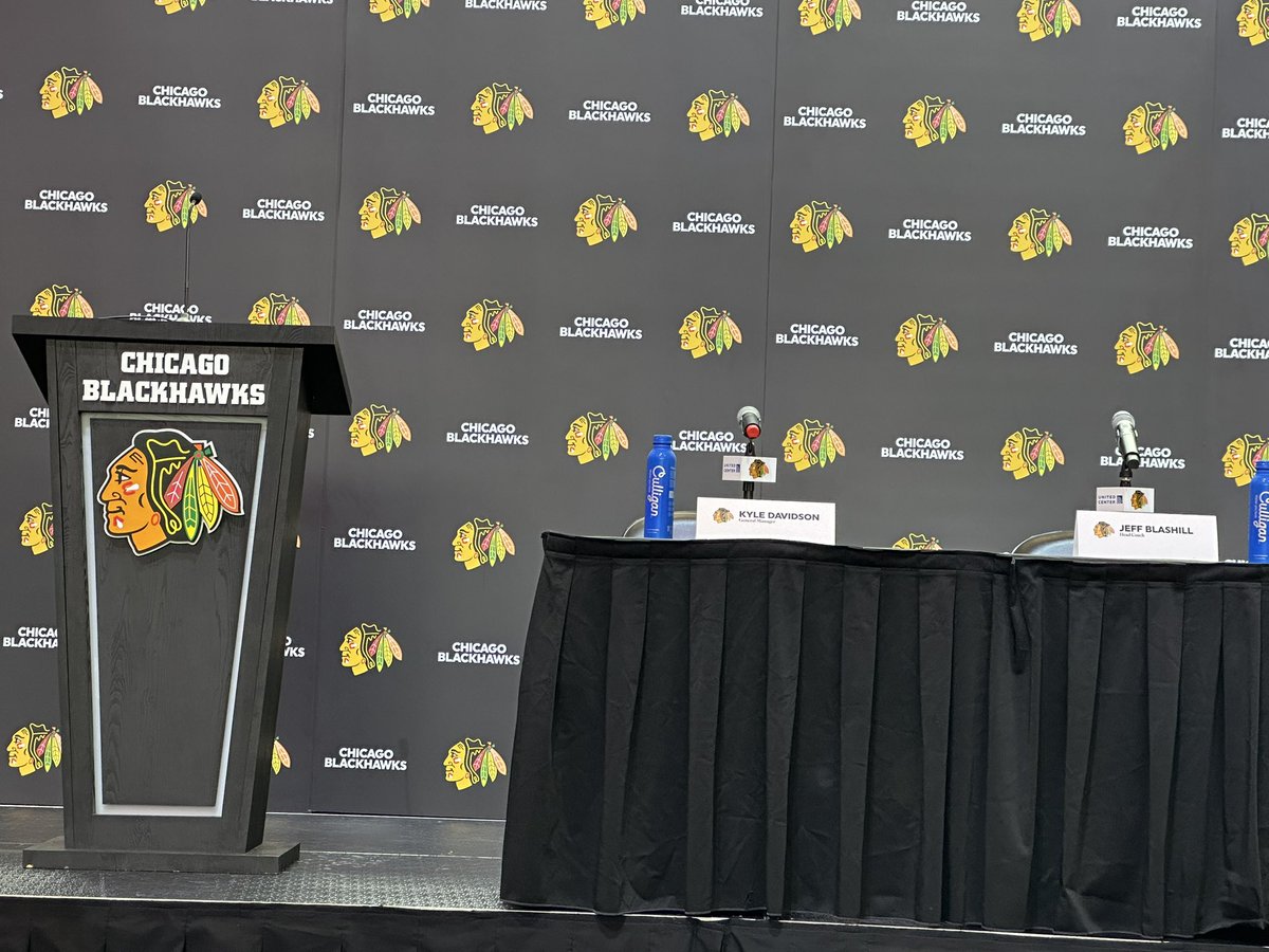 Charlie Roumeliotis (@croumeliotis) on Twitter photo #Blackhawks are officially introducing Jeff Blashill as head coach today. You can listen to the press conference live at 10 a.m. on <a href="/WGNRadio/">WGN Radio 720</a>! #Blackhawks are officially introducing Jeff Blashill as head coach today. You can listen to the press conference live at 10 a.m. on <a href="/WGNRadio/">WGN Radio 720</a>!