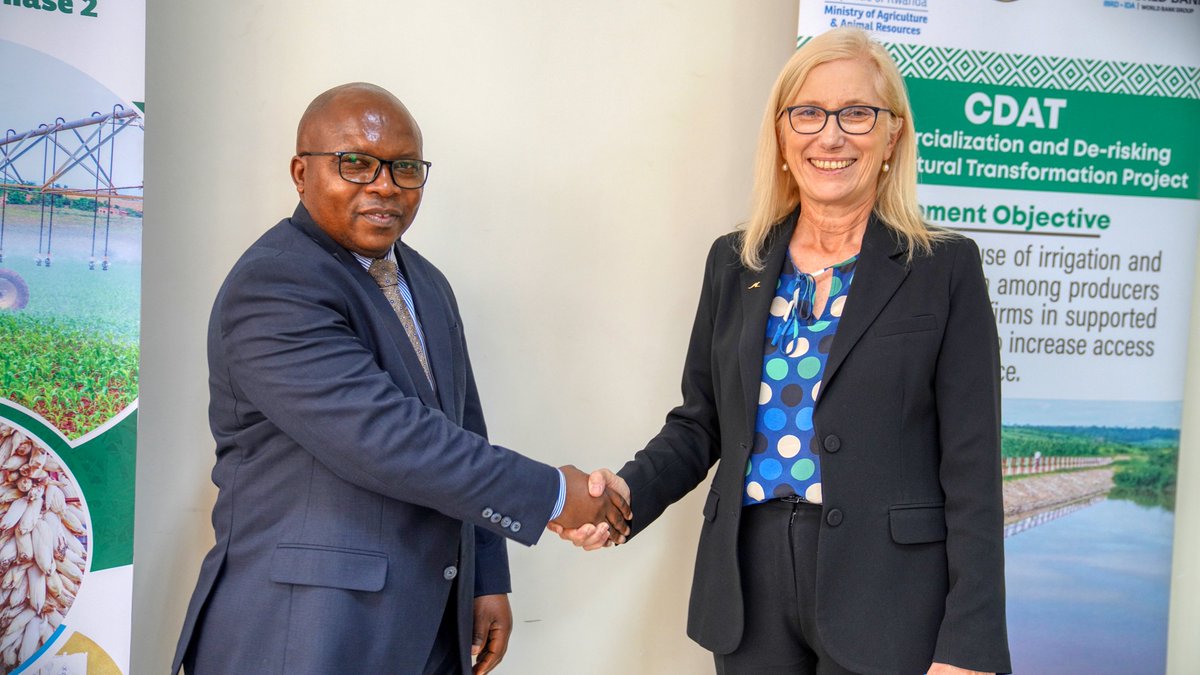 Rwanda Agriculture & Animal Resources Devpt Board (@rwandaagriboard) on Twitter photo Today, Dr. <a href="/T_Ndabamenye/">Dr Telesphore Ndabamenye</a>, Director General of RAB, had a courtesy meeting with H.E. Jenny Da Rin, Non-Resident High Commissioner of the Commonwealth of Australia to Rwanda. Today, Dr. <a href="/T_Ndabamenye/">Dr Telesphore Ndabamenye</a>, Director General of RAB, had a courtesy meeting with H.E. Jenny Da Rin, Non-Resident High Commissioner of the Commonwealth of Australia to Rwanda.