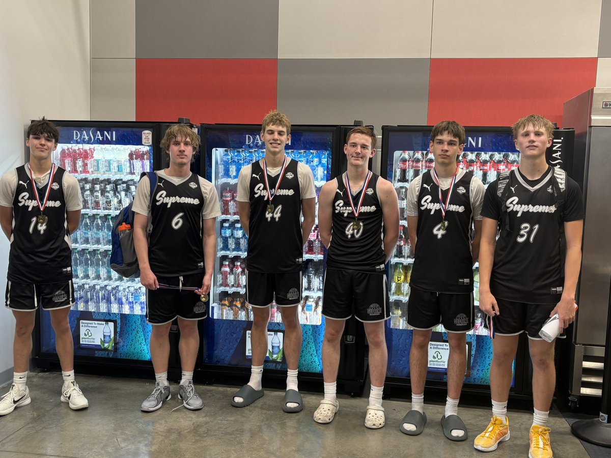 Camden Otto (@camdenotto) on Twitter photo Little late but, these kids have been working their button off and it finally showed this weekend. <a href="/Supreme_Bball/">Supreme Basketball</a> 16U regional 1, Memorial Day mayhem Champs… onto next weekend
<a href="/HagerCayce/">Cayce Hager</a> <a href="/chaseloeck/">Chase Loecker</a> <a href="/Connor84275655/">Connor Terry</a> <a href="/KylerKylerdice/">Kyler Dice</a> Jeremy Simmons, Eleas Erickson, JJ Goldstein. Little late but, these kids have been working their button off and it finally showed this weekend. <a href="/Supreme_Bball/">Supreme Basketball</a> 16U regional 1, Memorial Day mayhem Champs… onto next weekend
<a href="/HagerCayce/">Cayce Hager</a> <a href="/chaseloeck/">Chase Loecker</a> <a href="/Connor84275655/">Connor Terry</a> <a href="/KylerKylerdice/">Kyler Dice</a> Jeremy Simmons, Eleas Erickson, JJ Goldstein.