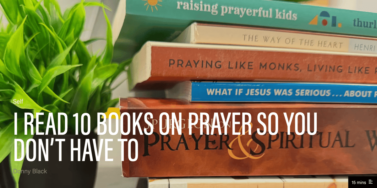 We read 10 books on prayer 📚 so you don’t have to.

Here’s what actually helps you talk to God—with less confusion and more confidence.

👉 crossroads.net/media/articles…
#Prayer #Faith #SpiritualGrowth #CrossroadsChurch