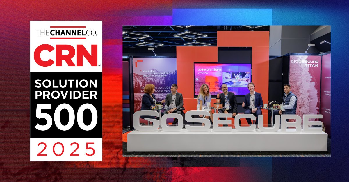 🎉 We’re proud to share that GoSecure has been recognized on the <a href="/CRN/">CRN</a> Solution Provider 500 list for 2025! This list highlights the top IT solution providers across North America making an impact through innovation, expertise, and client success. 🔐

A big thank you to our