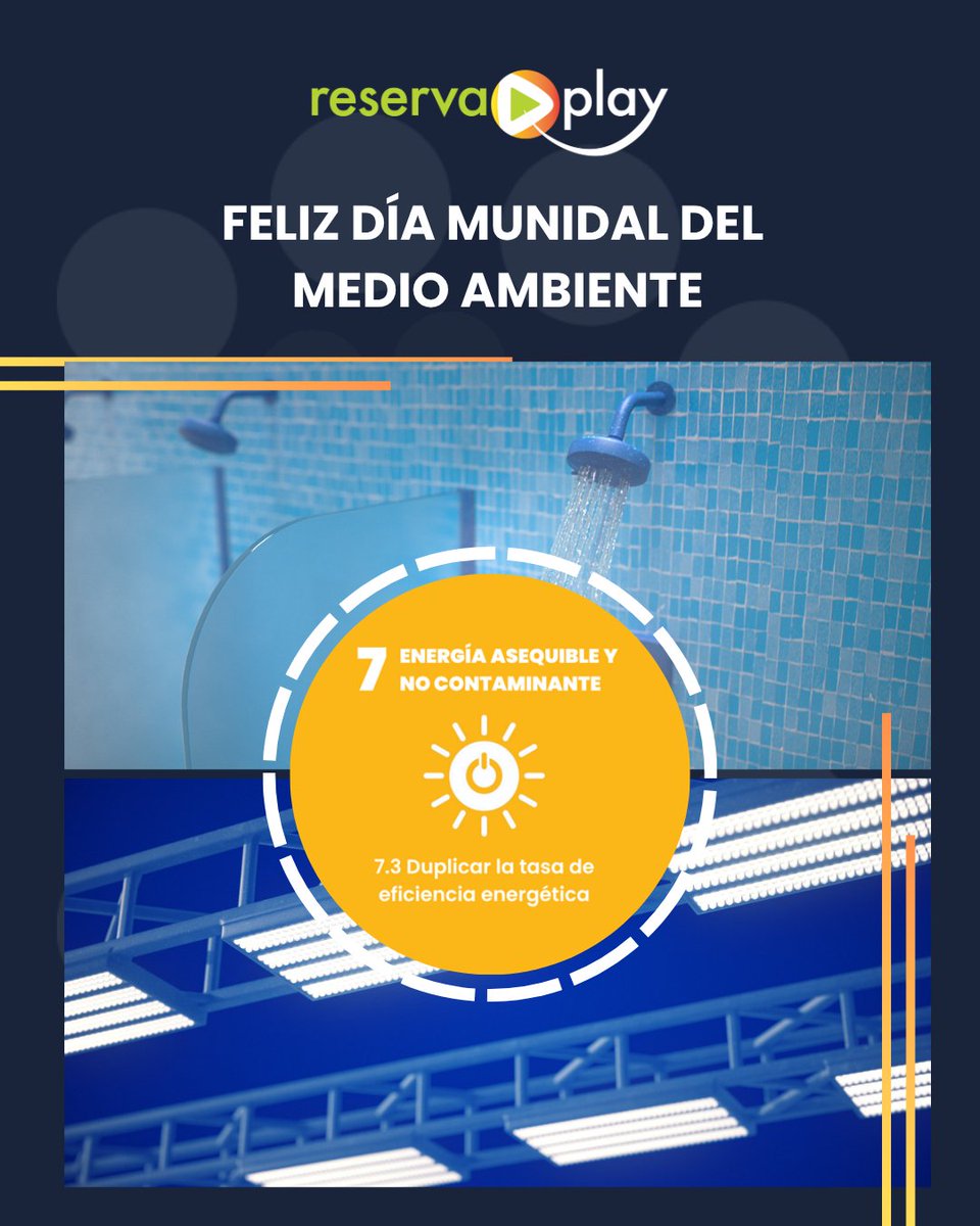 🌍#DíaMundialDelMedioAmbiente

Con #ReservaPlay ayudamos a que instalaciones deportivas sean más eficientes energéticamente, cumpliendo con el #ODS7 💡

➡️ Automatización
➡️ Ahorro de energía
➡️ Uso responsable

#Sostenibilidad #TecnologíaVerde