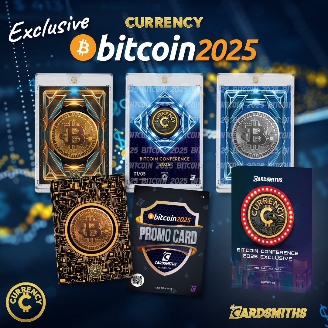 Cardsmiths is attending the Bitcoin Conference starting today! Attendees  will have an opportunity at a first come first serve Cold Foil Promo Card.  There will also be 1500 special Bitcoin Refractor Packs