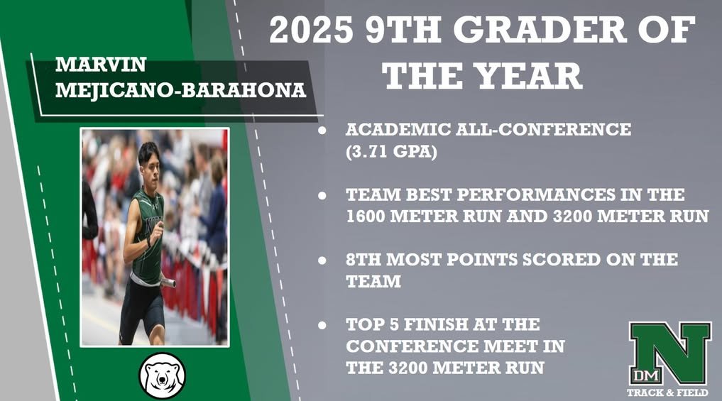 As we wrapped up a great season last week, we will recognize some standout performers this week. The first, has a bright future and we look forward to the next three years!