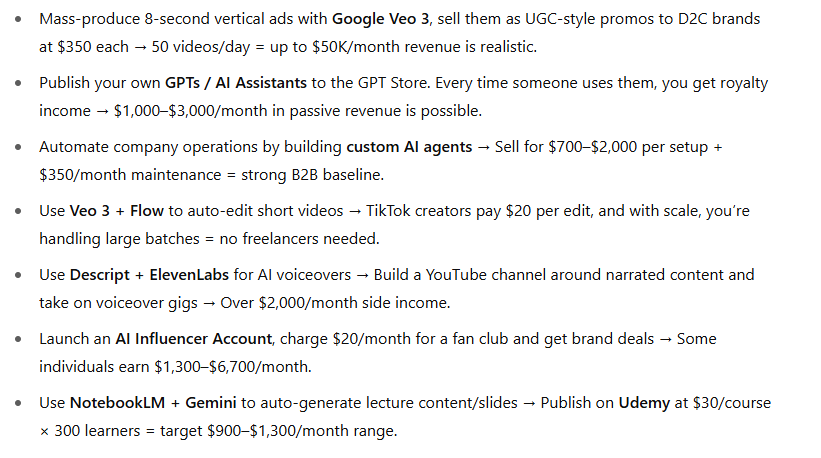 AIEmperors's tweet photo. Scalable AI Use Cases for Business, especially Google Veo 3 would create crazy revenue... https://t.co/BOtjzsn5Ku
