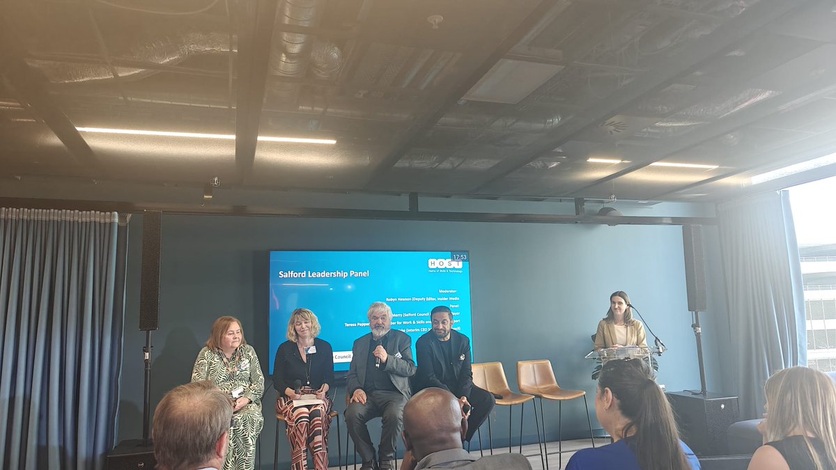 It was great to join colleagues &amp; partners from across the city at <a href="/HOSTSalford/">Home of Skills & Technology</a> last week to discuss the successes of MediaCity and the Quays, and how we can harness that spirit of innovation for the benefit of all our residents and communities.