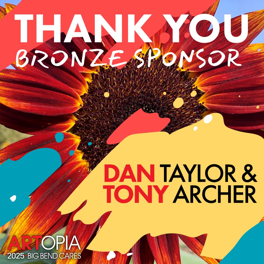 Thanks so much to Dan Taylor and Tony Archer for returning to Artopia as a Bronze Sponsor! They have been with us over the years, always giving generously to support our mission, including through the donation of gorgeous original artwork for the auction. Thank you!