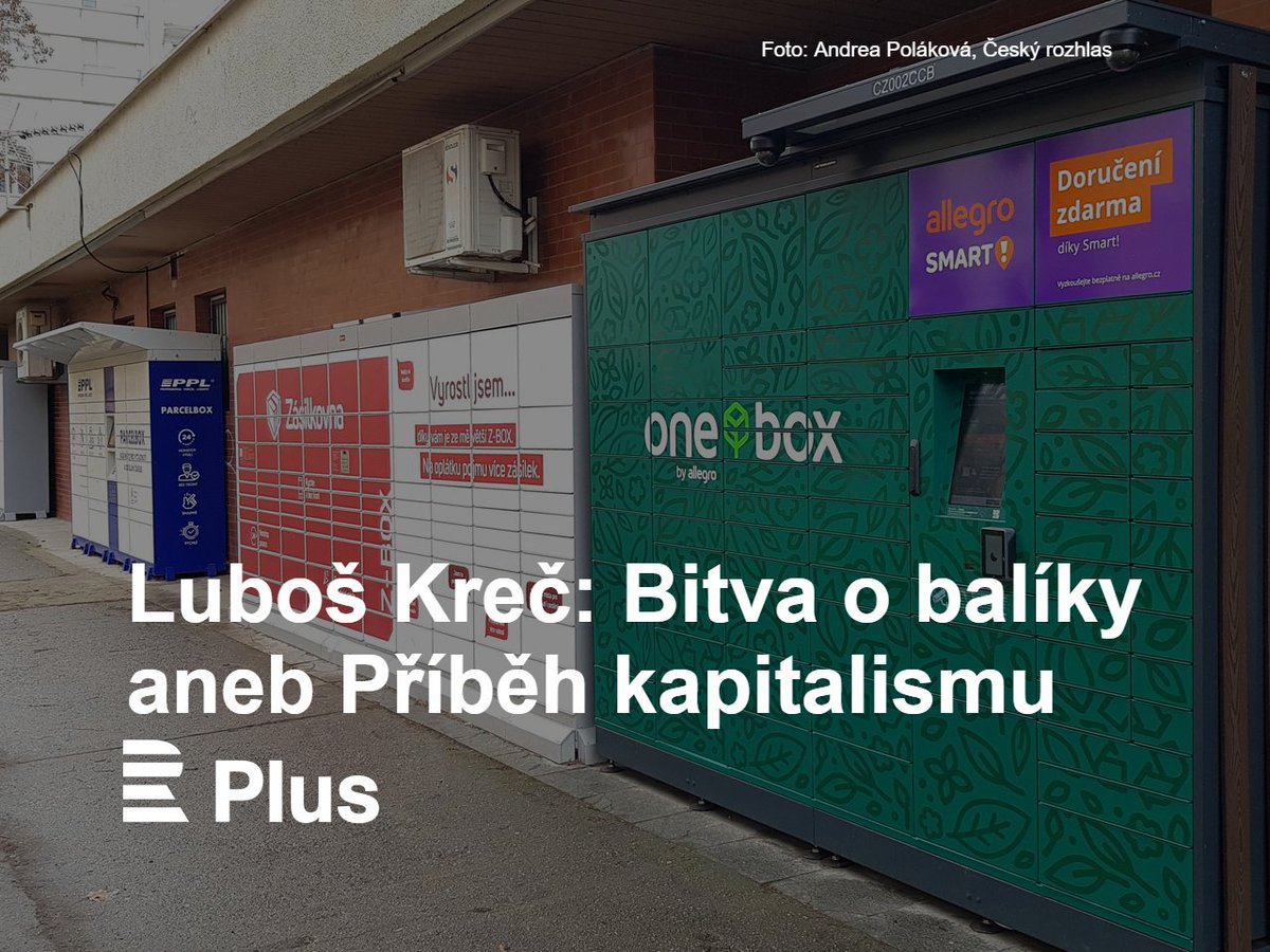 💬 Budoucností jsou výdejní boxy. Kdo si v nich pro sebe urve nejvíc místa, bude příštím králem oboru... My, kteří do boxů chodíme balíčky odesílat, či je vyzvedávat, na tom nakonec vyděláme. 🔗 rozhl.as/eWl #komentář <a href="/LKrec/">Luboš Kreč</a>