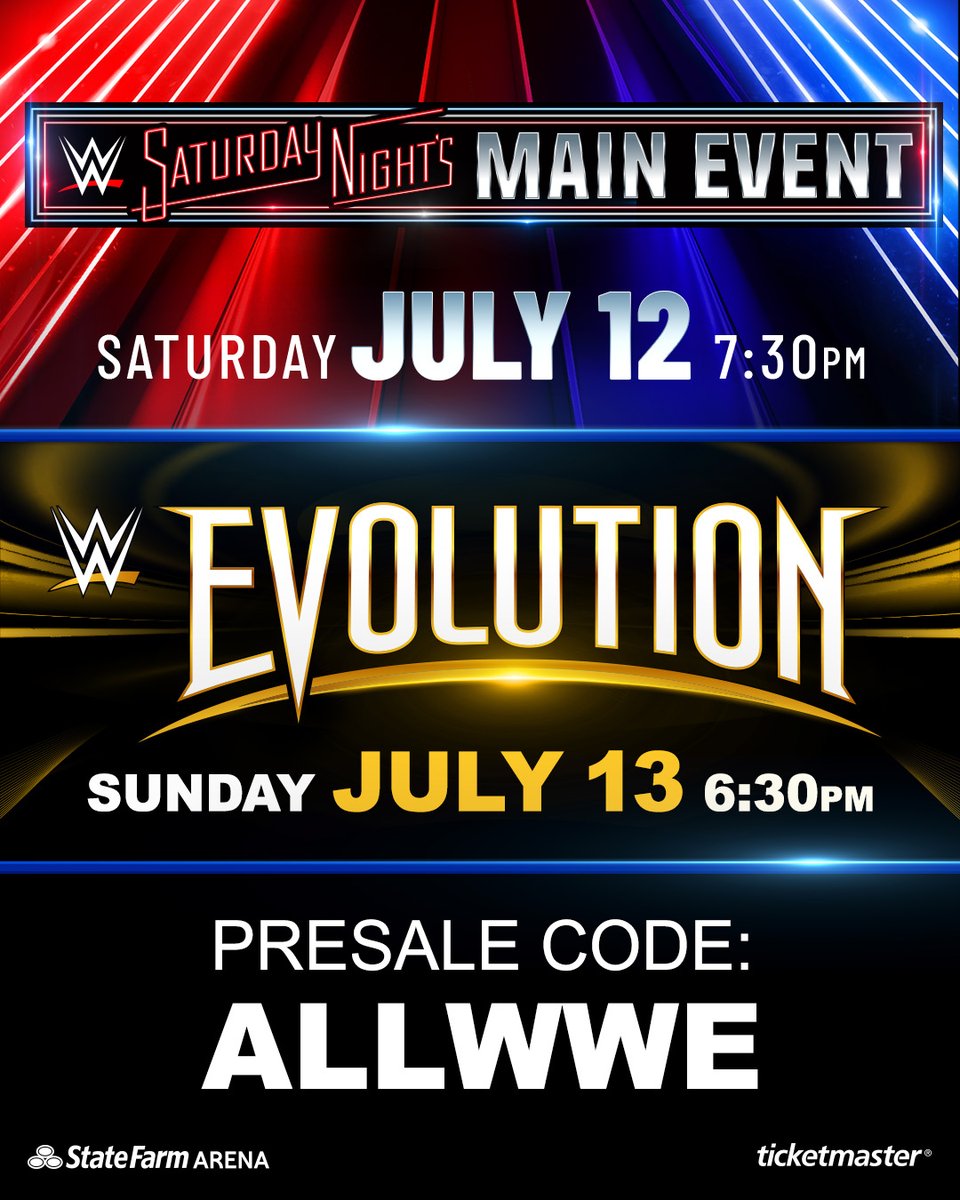 WWE's tweet image. Atlanta, are you ready?! Tickets are on sale now with presale code: ALLWWE

🎟️: bit.ly/44UVFX9