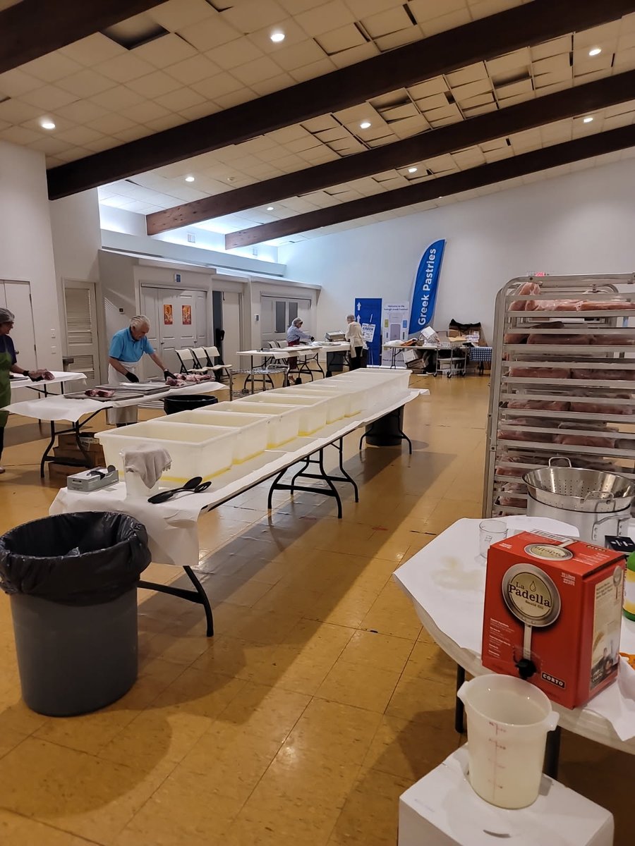 RalGreekFest's tweet photo. 🧑‍🍳Cooking it up in preparation for the Raleigh Greek Festival. Opa! https://t.co/iAXIGPl79u