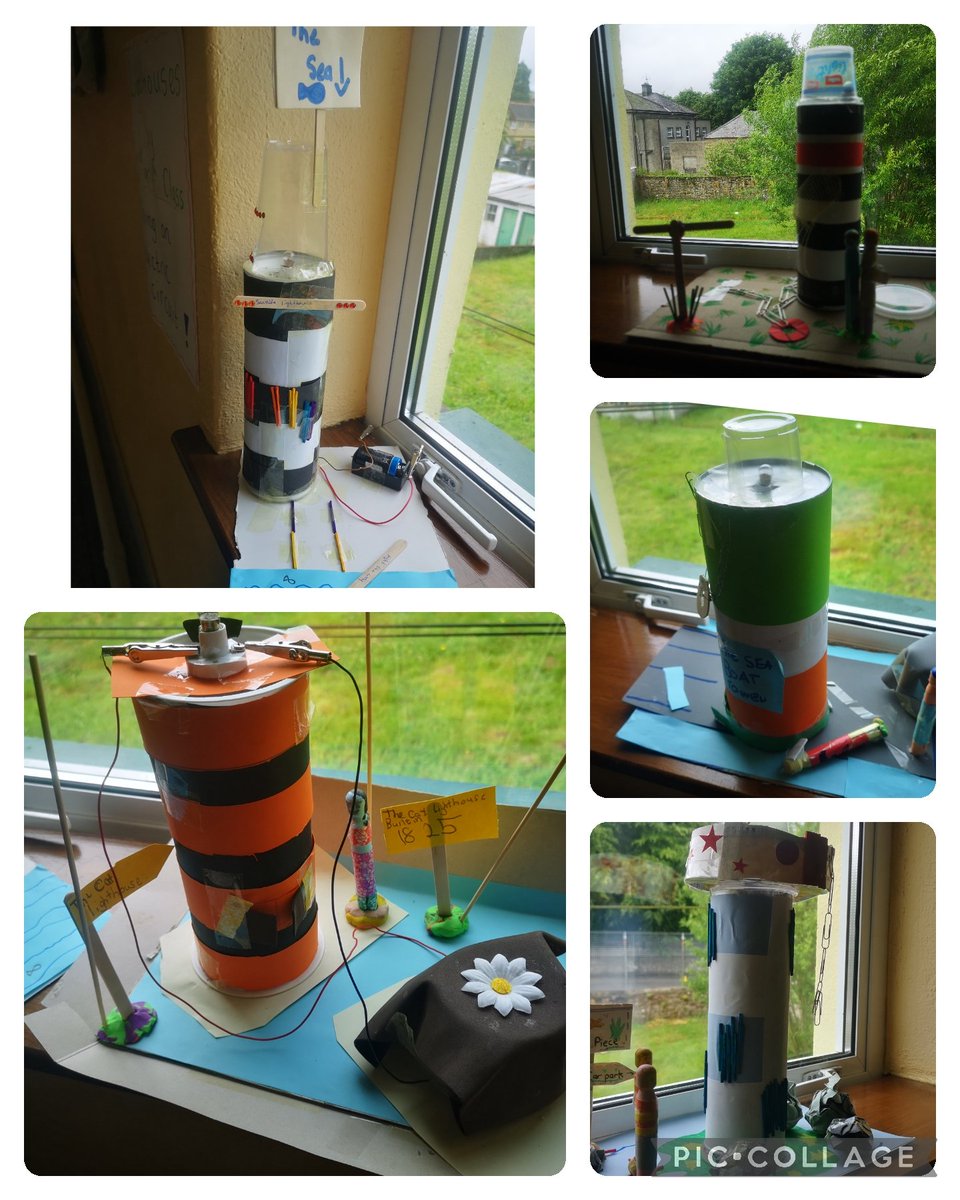 sniosagain's tweet image. #electriccircuits to light up a bulb in a  #lighthouse. Reading The Illustrated Encyclopedia of Irish Lighthouses was a good start! #ChildrensBooksIreland