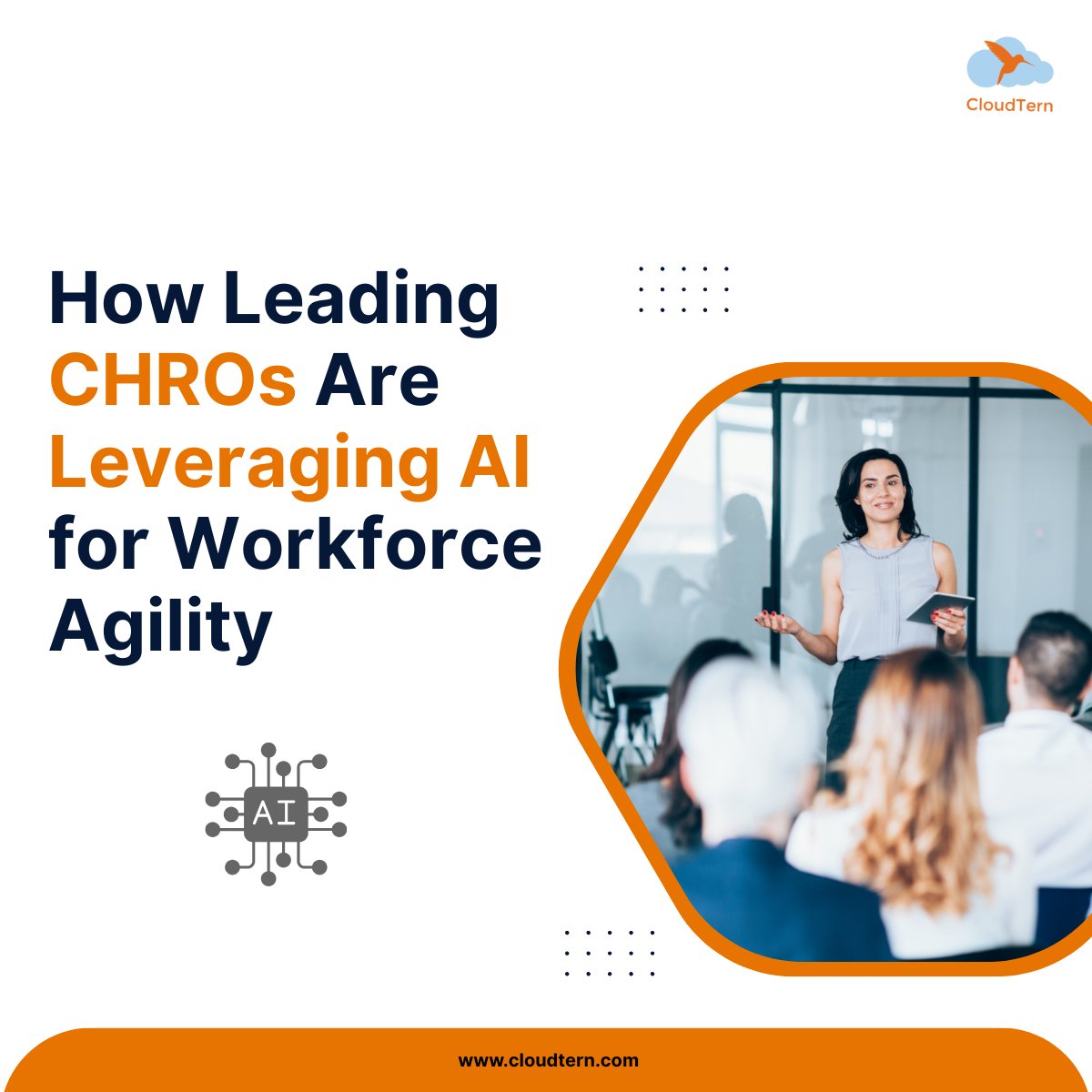 #CHROs are using #AI to build agile, people-first teams—predicting attrition, personalizing growth, hiring smarter &amp; upskilling faster. Ready to future-proof your workforce? Book a free consult with our experts: cloudtern.com/contact/

#CloudTernSolutions