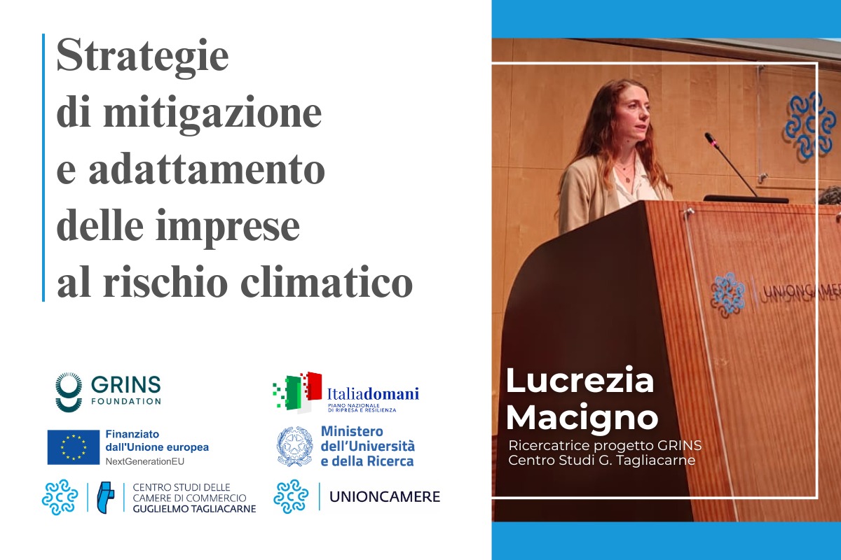 Appena  il 13% delle imprese meridionali ha già investito per fronteggiare il rischio fisico da eventi climatici,  ma quasi nove imprese su dieci nel Mezzogiorno si sentono impattate dal cambiamento climatico.
Lo ha detto Lucrezia Macigno, ricercatrice GRINS del Centro Studi