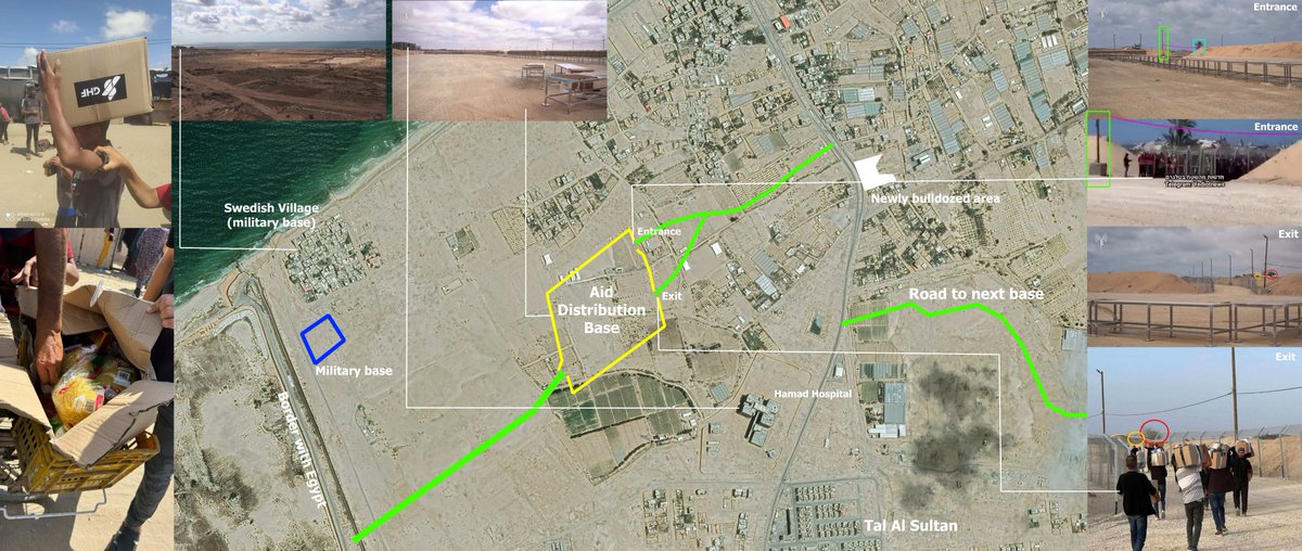 Geolocation #267: Aid Distribution Bases Operational

Israeli Military announced that 2 out of 4 aid distribution bases started operating, with photos and videos now available proving that Palestinians started receiving the aid en masse.

This announcement came after slight hints