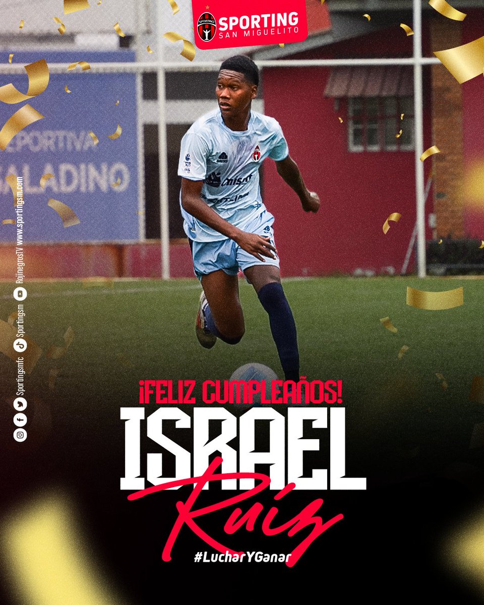 ¡FELIZ CUMPLEAÑOS, ISRAEL RUIZ! 🎉⚽

Nuestro rojinegro de la categoría SUB-18 celebra un año más de vida.

Que este nuevo ciclo venga cargado de salud, goles y bendiciones 🙌🏽🔥

¡A seguir creciendo dentro y fuera de la cancha! #LucharYGanar