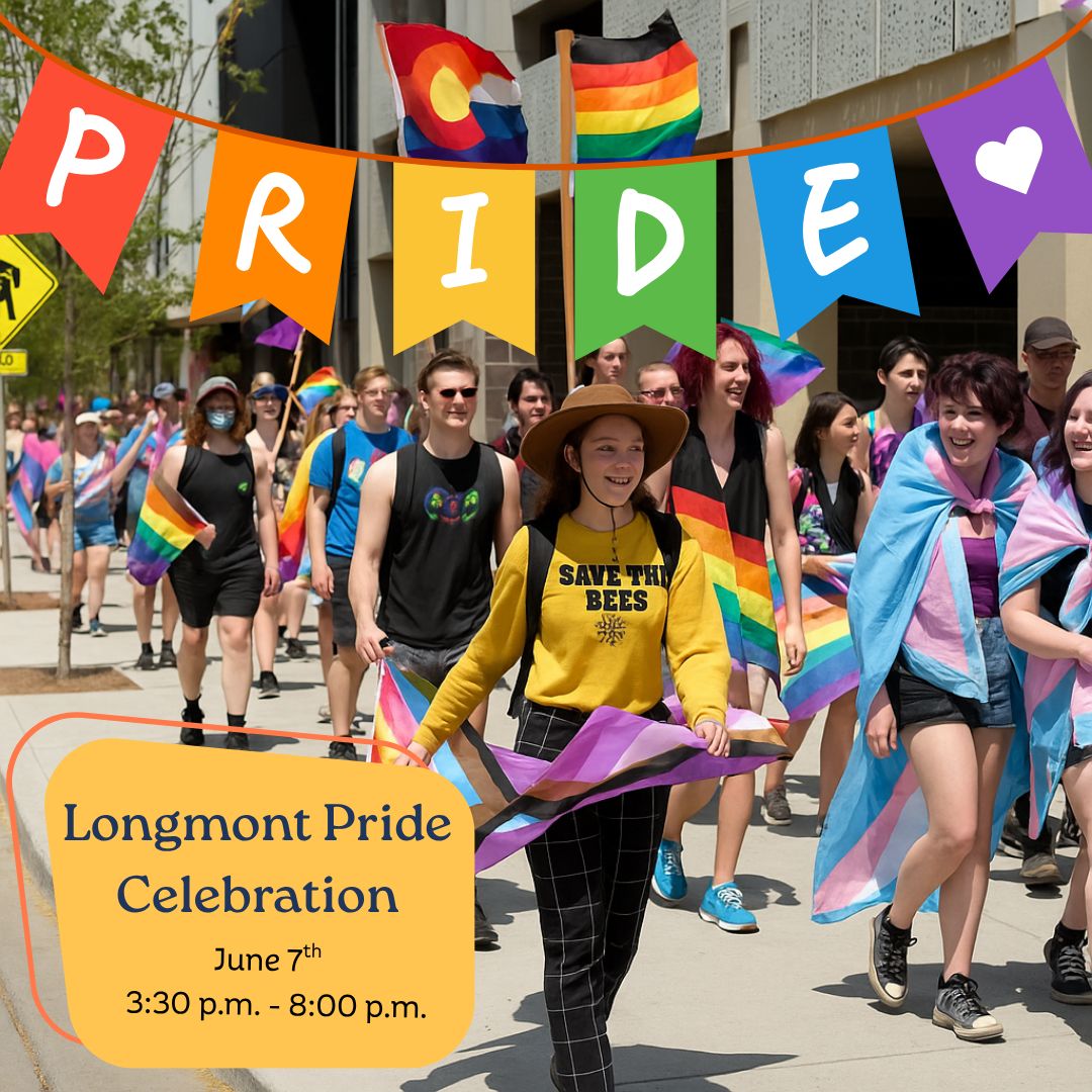 Mobility4AllBC's tweet image. 🎉 Join Mobility for All at Longmont Pride this Saturday, June 7 at Roosevelt Park (3:30–8PM)!
Stop by for art, games, M4A swag, food & fun for the whole family! 🏳️🌈🚲
#LongmontPride #MobilityForAll #Pride2025 #CommunityCelebration #BoulderCountyEvents