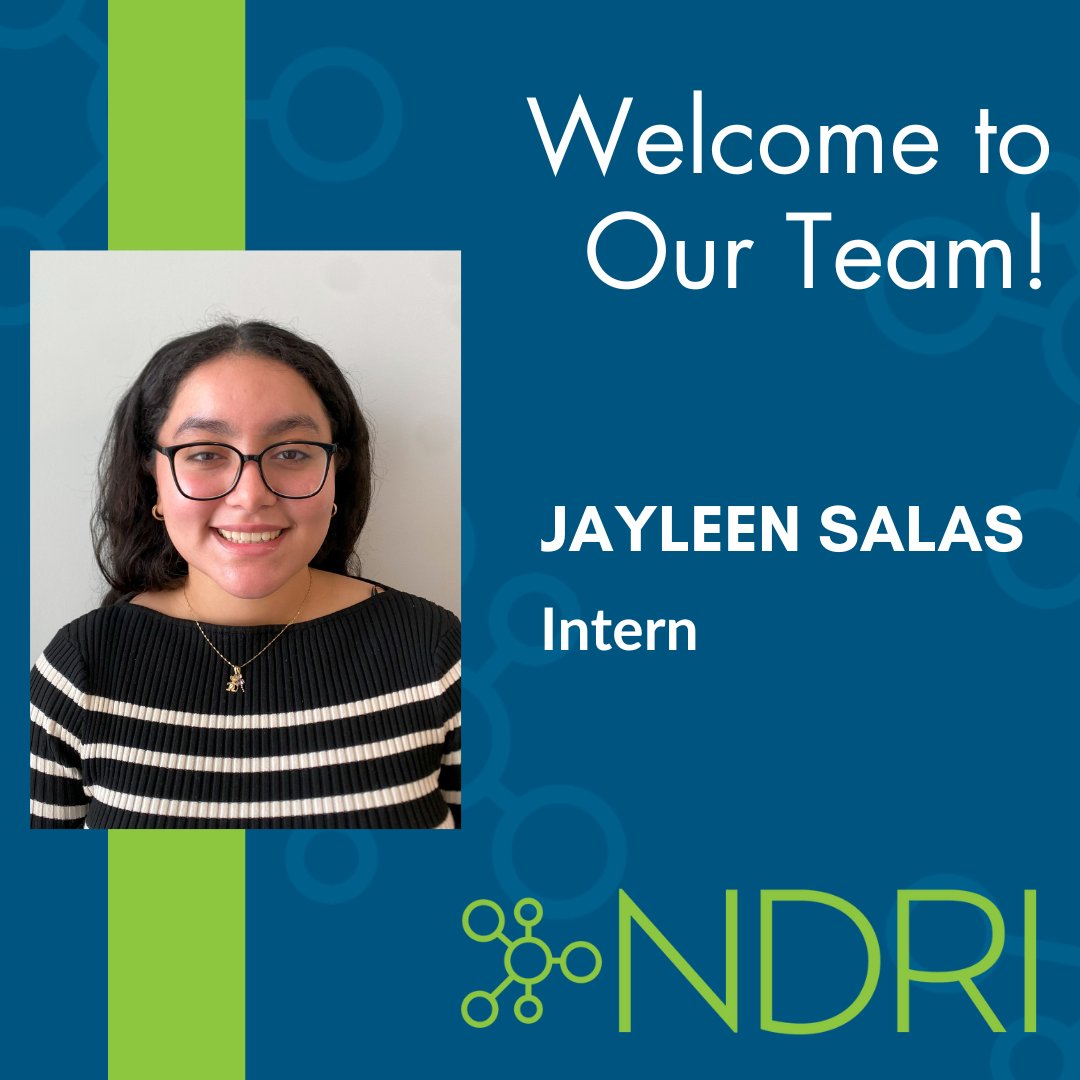 Welcome Jayleen, our Summer 2025 Intern from Drexel University! She's a Health Service Administration major with a minor in Public Health. Fun fact: She is not a fan of pancakes, but loves waffles! #SummerIntern #WelcometotheTeam #NDRI