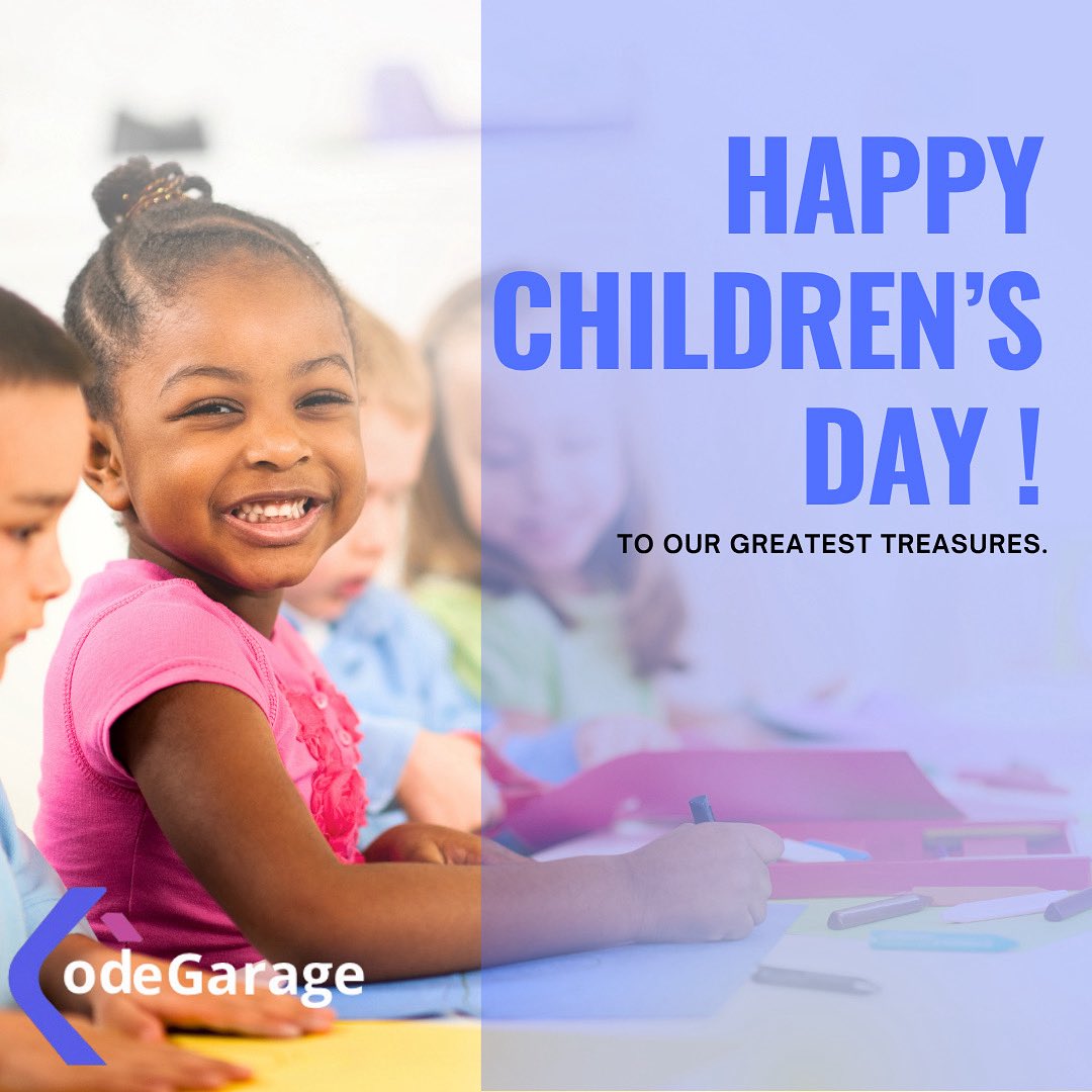 CodegarageA's tweet image. Happy Children’s Day! Today, we celebrate the wonder, curiosity, and endless potential of every child. May we continue to create a world where they can dream freely and thrive fully.