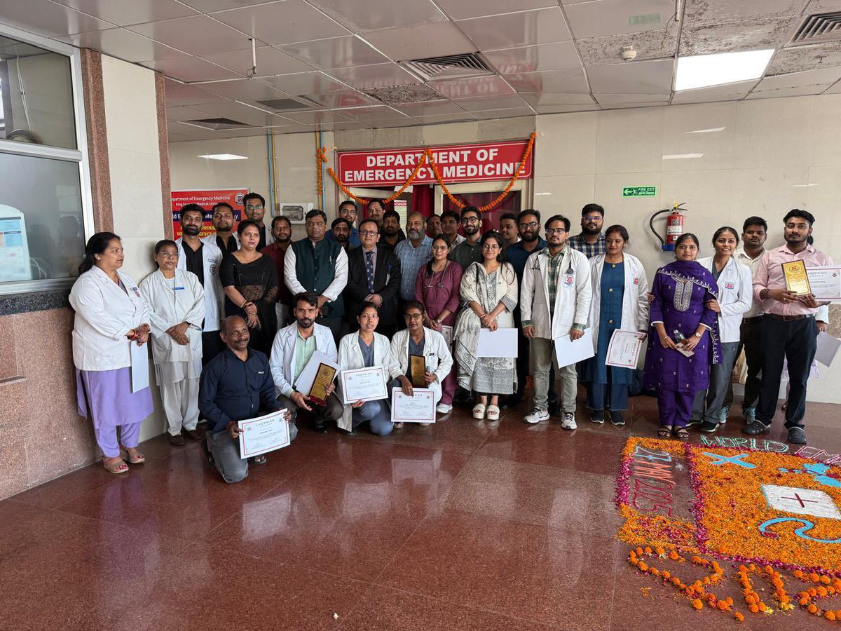 KING GEORGE MEDICAL UNIVERSITY, LUCKNOW, UP, INDIA (@kgmu_medical) on Twitter photo 🚑 On International Emergency Medicine Day (May 27, 2025), KGMU’s Department of Emergency Medicine organized a CME and workshop on the theme "Proud to Provide Emergency Care to You."
<a href="/MeUPGovt/">Medical Education Uttar Pradesh</a>
#EmergencyMedicineDay #KGMU #SnakebiteAwareness #LifeSupport #SavingLives 🚑 On International Emergency Medicine Day (May 27, 2025), KGMU’s Department of Emergency Medicine organized a CME and workshop on the theme "Proud to Provide Emergency Care to You."
<a href="/MeUPGovt/">Medical Education Uttar Pradesh</a>
#EmergencyMedicineDay #KGMU #SnakebiteAwareness #LifeSupport #SavingLives