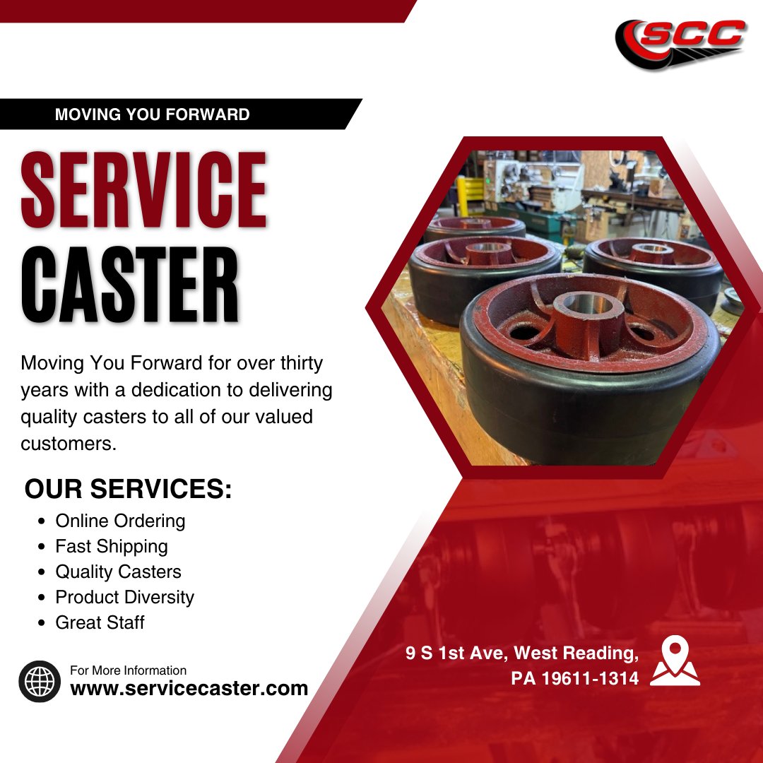 SERVICECASTER's tweet image. Service Caster: Tough, smooth, and ready for any challenge. Roll with the best! #ServiceCaster #BuiltForPerformance
