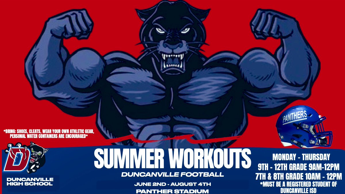 Mark your calendars, it’s time to go to work!!! We win Championships in the Off-Season and Summer Strength and Conditioning! 
#CityofChamps