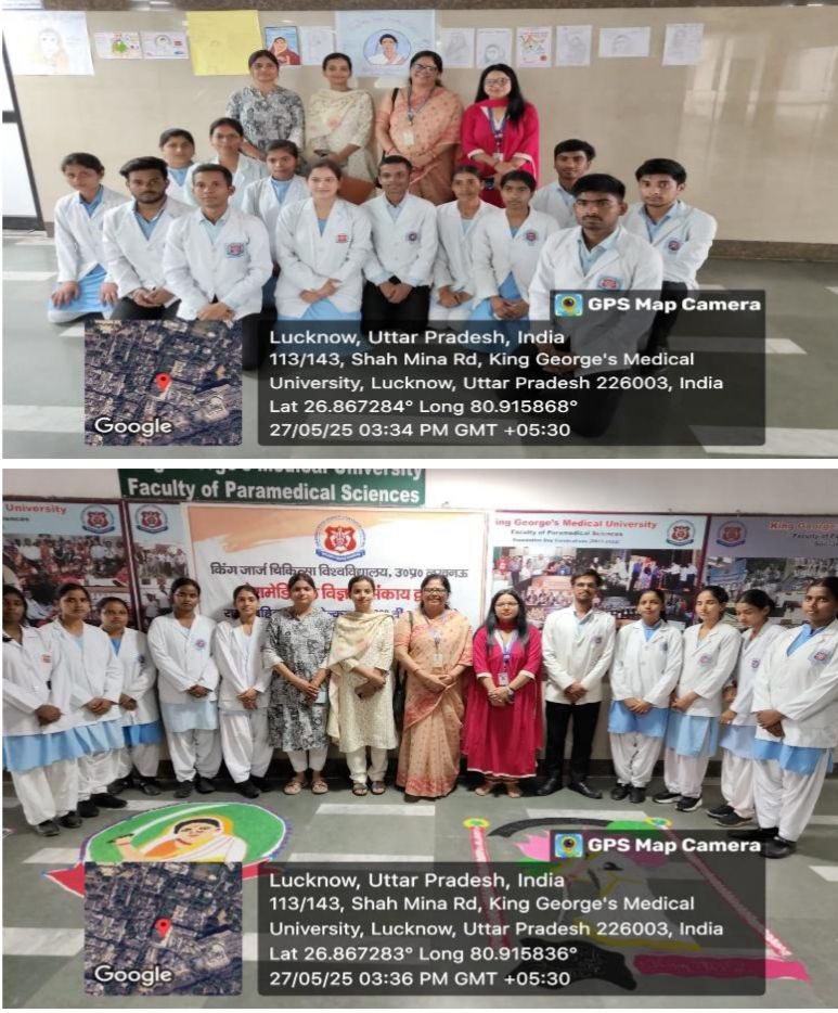 KING GEORGE MEDICAL UNIVERSITY, LUCKNOW, UP, INDIA (@kgmu_medical) on Twitter photo 🎨 On May 27, 2025, the Faculty of Paramedical Sciences organized a Rangoli and Poster Competition
🌟 The event was judged by Dr. Funka Mittal (Nodal Officer, Women Empowerment Cell) and faculty members from the paramedical activity cell.
<a href="/MeUPGovt/">Medical Education Uttar Pradesh</a> 🎨 On May 27, 2025, the Faculty of Paramedical Sciences organized a Rangoli and Poster Competition
🌟 The event was judged by Dr. Funka Mittal (Nodal Officer, Women Empowerment Cell) and faculty members from the paramedical activity cell.
<a href="/MeUPGovt/">Medical Education Uttar Pradesh</a>