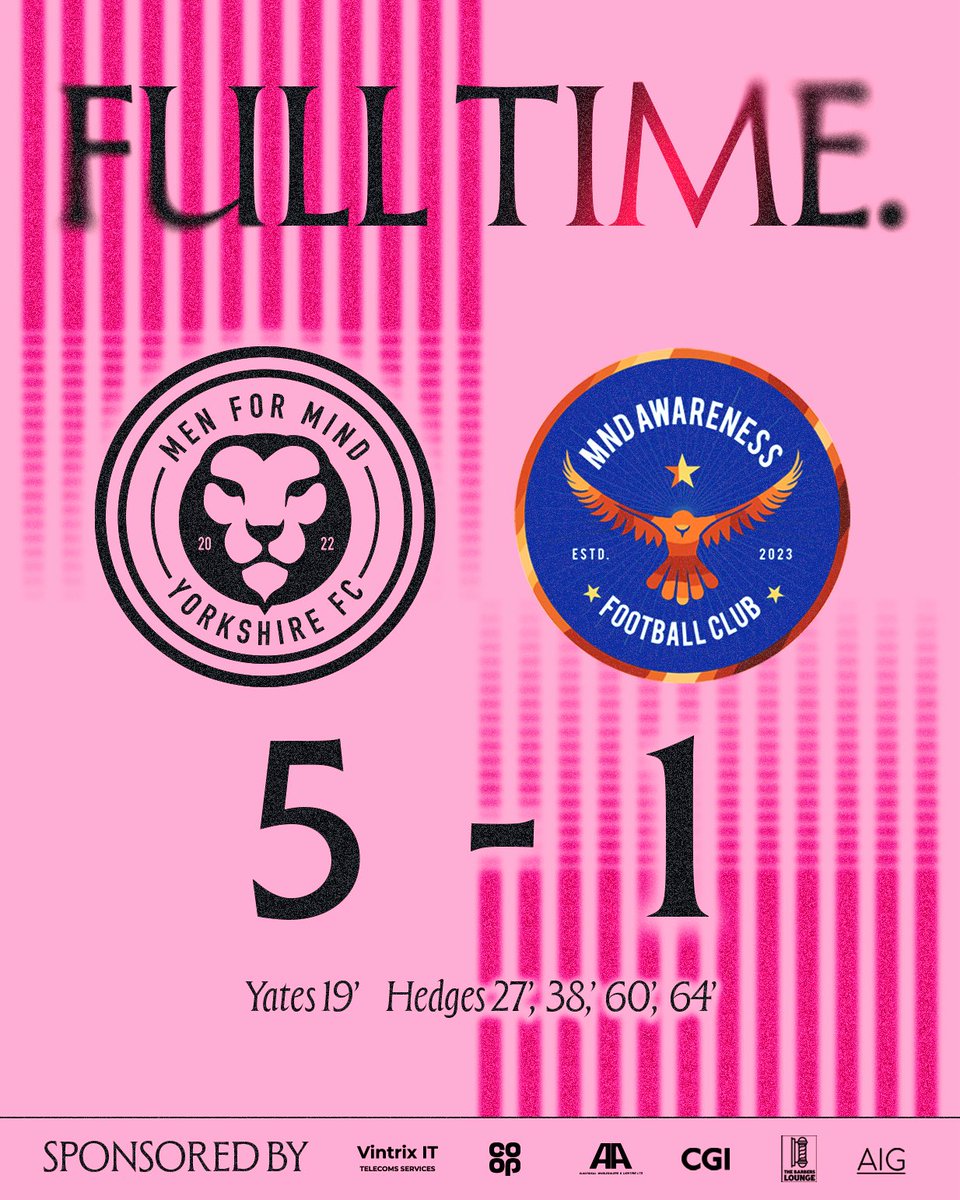 Men For Mind FC (@menformindfc) on Twitter photo A results round up from a busy month for MFM Yorkshire, 3 games in 3 weeks and we came out unbeaten! A great month of May with all eyes now on our <a href="/TheUCL_/">The Voltra Sports United Charity League</a> final in July๐๐ฆ A results round up from a busy month for MFM Yorkshire, 3 games in 3 weeks and we came out unbeaten! A great month of May with all eyes now on our <a href="/TheUCL_/">The Voltra Sports United Charity League</a> final in July๐๐ฆ