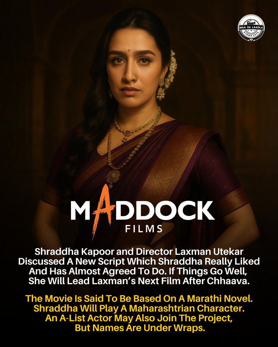 The talks are in the nascent stage but chances of it happening are strong as #ShraddhaKapoor shares a great relationship with #MaddockFilms. 🔥🔥🔥

Producer #DineshVijan wants to create unique stories that stand out from current trends. He and #LaxmanUtekar truly believe in this