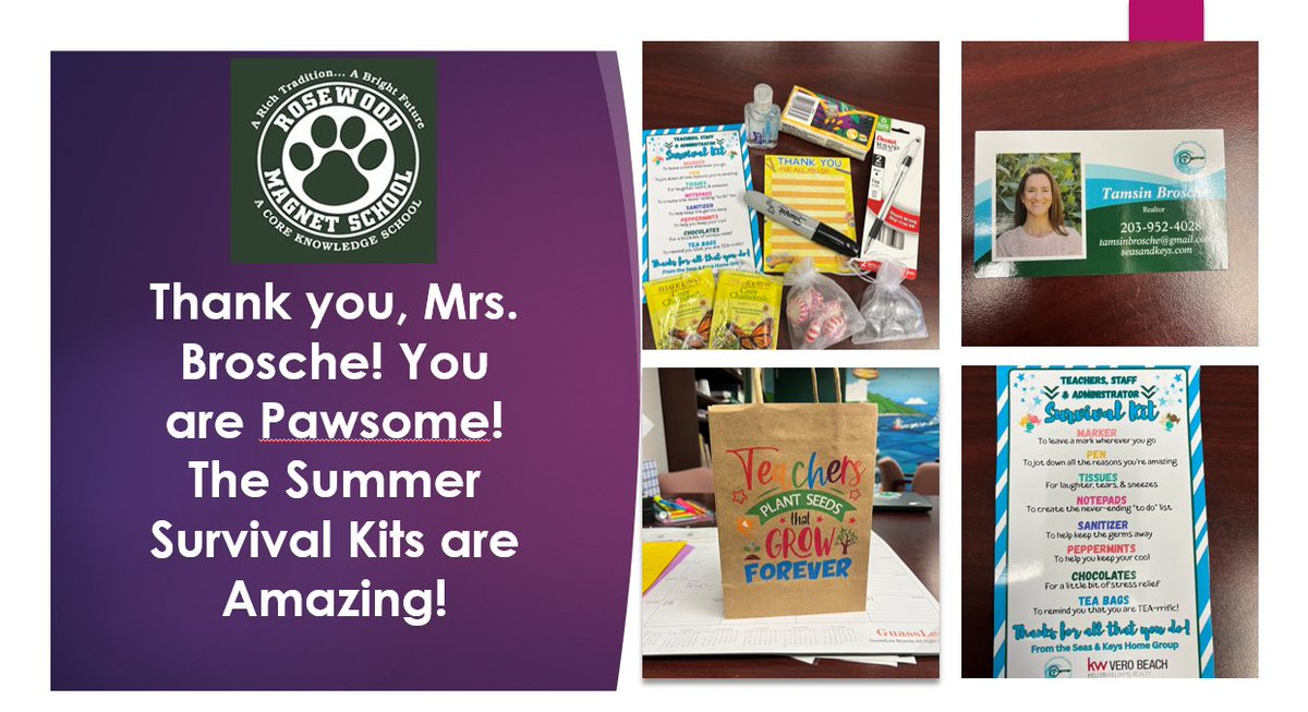 Who loves our teachers and staff? Mrs. Brosche does! Go Panthers