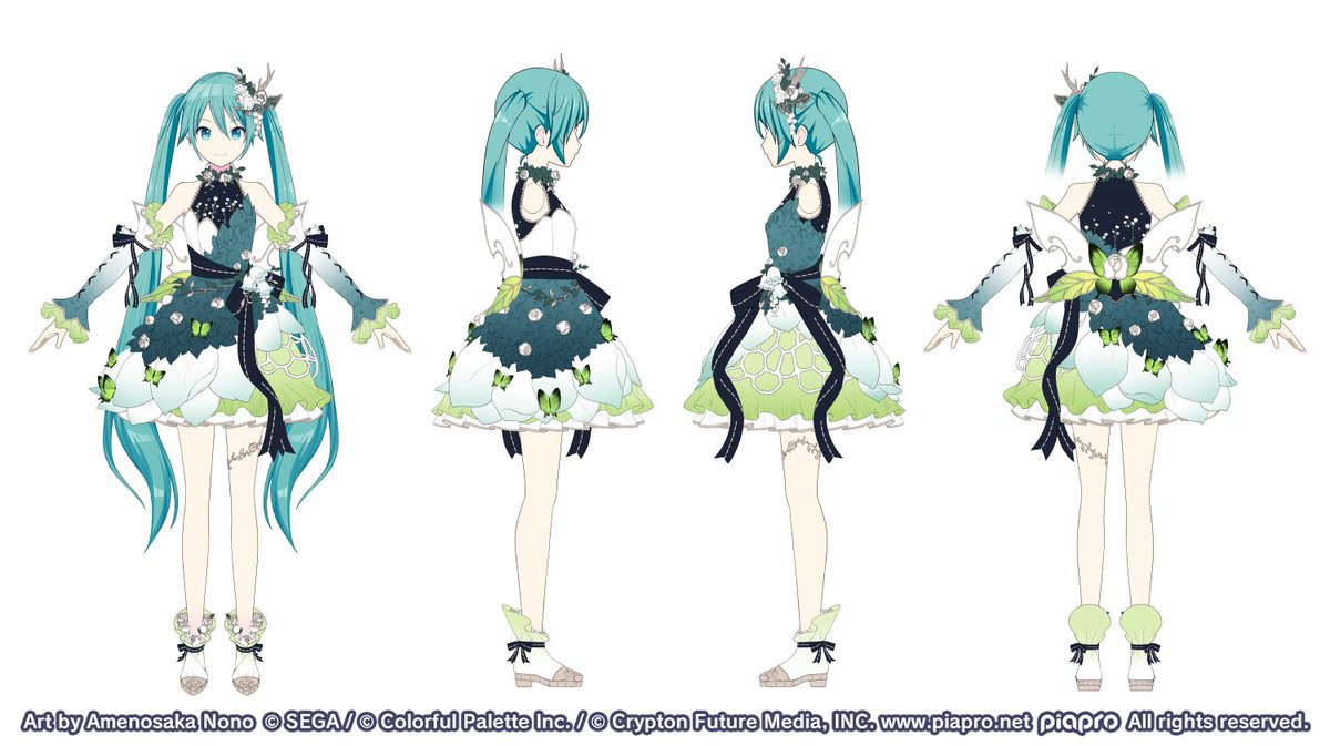 pluie_nono's tweet photo. プロセカグローバル版「HATSUNE MIKU: COLORFUL STAGE!」(@ColorfulStageEN )にて
『Woodland Fairy Regalia』の衣装デザインを担当させていただきました。よろしくお願いします!
#ColorfulStageEN https://t.co/PPs9jqewfb