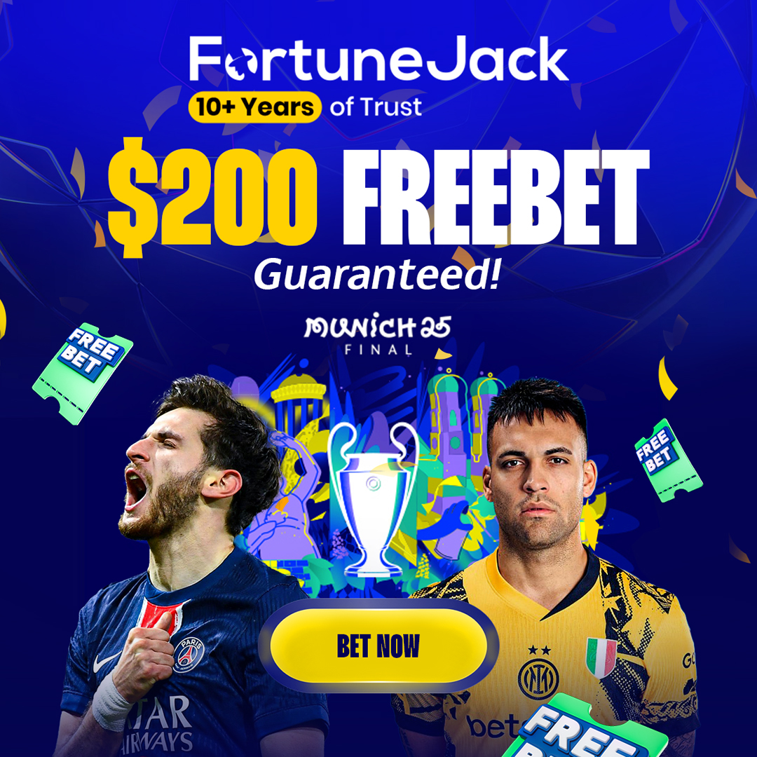 fortunejackcom's tweet image. ⚽️ UCL FINAL SPECIAL ⚽️

Place a #UCLfinal  bet on FortuneJack and receive a guaranteed Freebet 

👉 Fortunejack.com/uclfinal-x 👈

#UCLfinal  #FortuneJack #Freebet