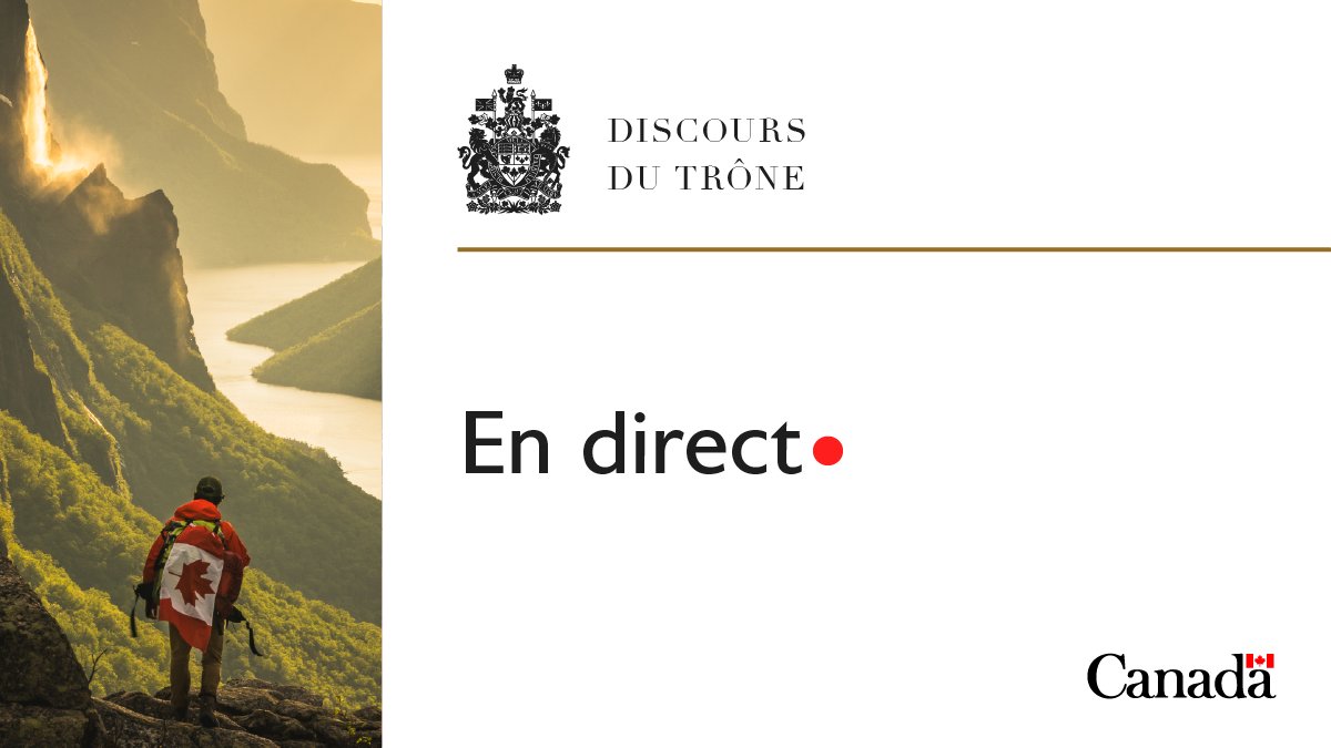 Premier ministre du Canada (@pmcanadien) on Twitter photo En direct du <a href="/SenatCA/">Le SĂ©nat du Canada</a> : Sa MajestĂ© le roi Charles III prononce le #DiscoursDuTrĂŽne, ouvrant la premiĂšre session de la 45e lĂ©gislature du Canada. Soyez-y : youtube.com/watch?v=vH7G85⊠En direct du <a href="/SenatCA/">Le SĂ©nat du Canada</a> : Sa MajestĂ© le roi Charles III prononce le #DiscoursDuTrĂŽne, ouvrant la premiĂšre session de la 45e lĂ©gislature du Canada. Soyez-y : youtube.com/watch?v=vH7G85âŠ