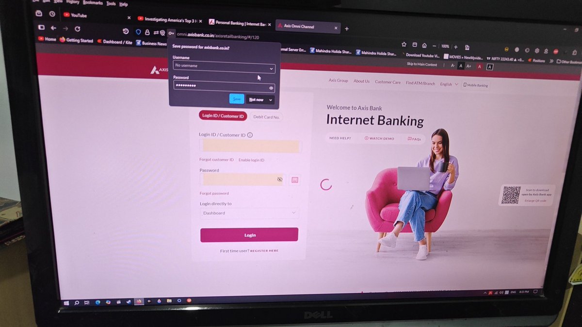 VikasRanka's tweet photo. @AxisBankSupport @AxisBank  it's been more than 1 hr it's still buffering unable to access later had to access from my phone and I am using axis bank website or multi factore authentication is so fucked up that I have to authentic 3 times all different authentic https://t.co/NCcpLDK18y