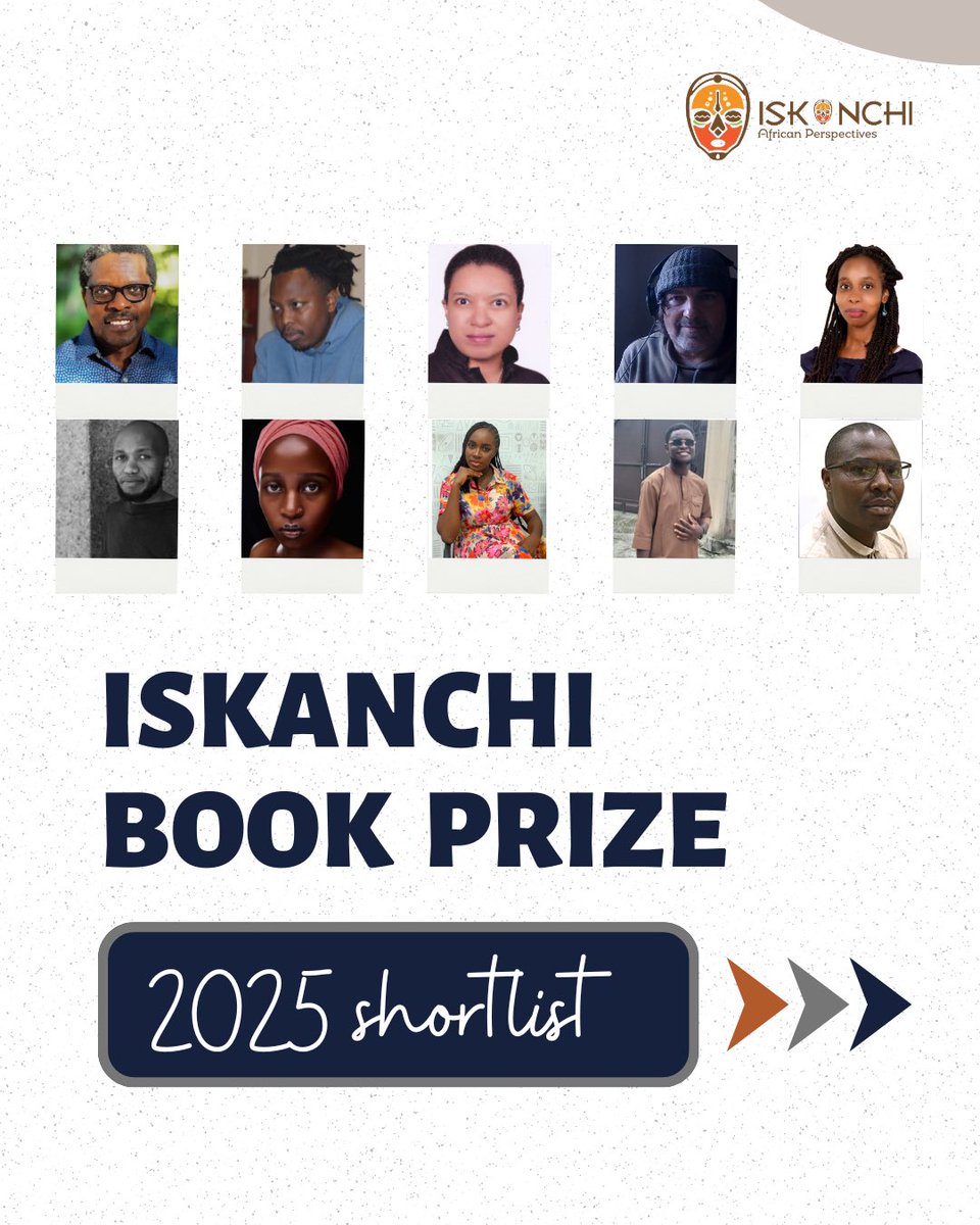Presenting the shortlist for the 2025 Iskanchi Book Prize! 

These ten manuscripts take risks with form and theme, reshaping ideas of what African fiction can be. Winner gets $1,000 + publication in Fall 2026!

Read more about the shortlist here: iskanchi.com/blog/announcin…