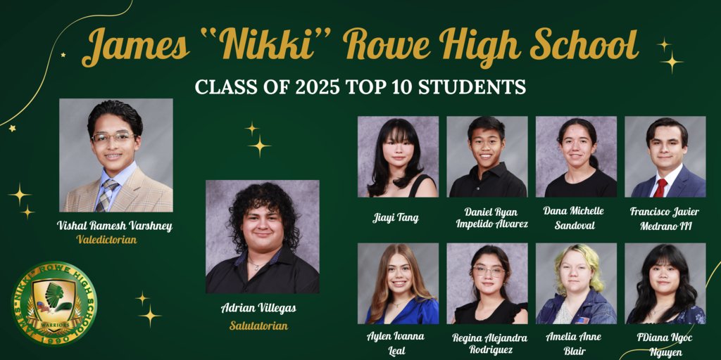 🎓 Congratulations to our Top 10 Students! 🎉
Your dedication, hard work, and commitment to excellence have paid off. We’re so proud of you, Warriors! 💛💚 #WarriorPride