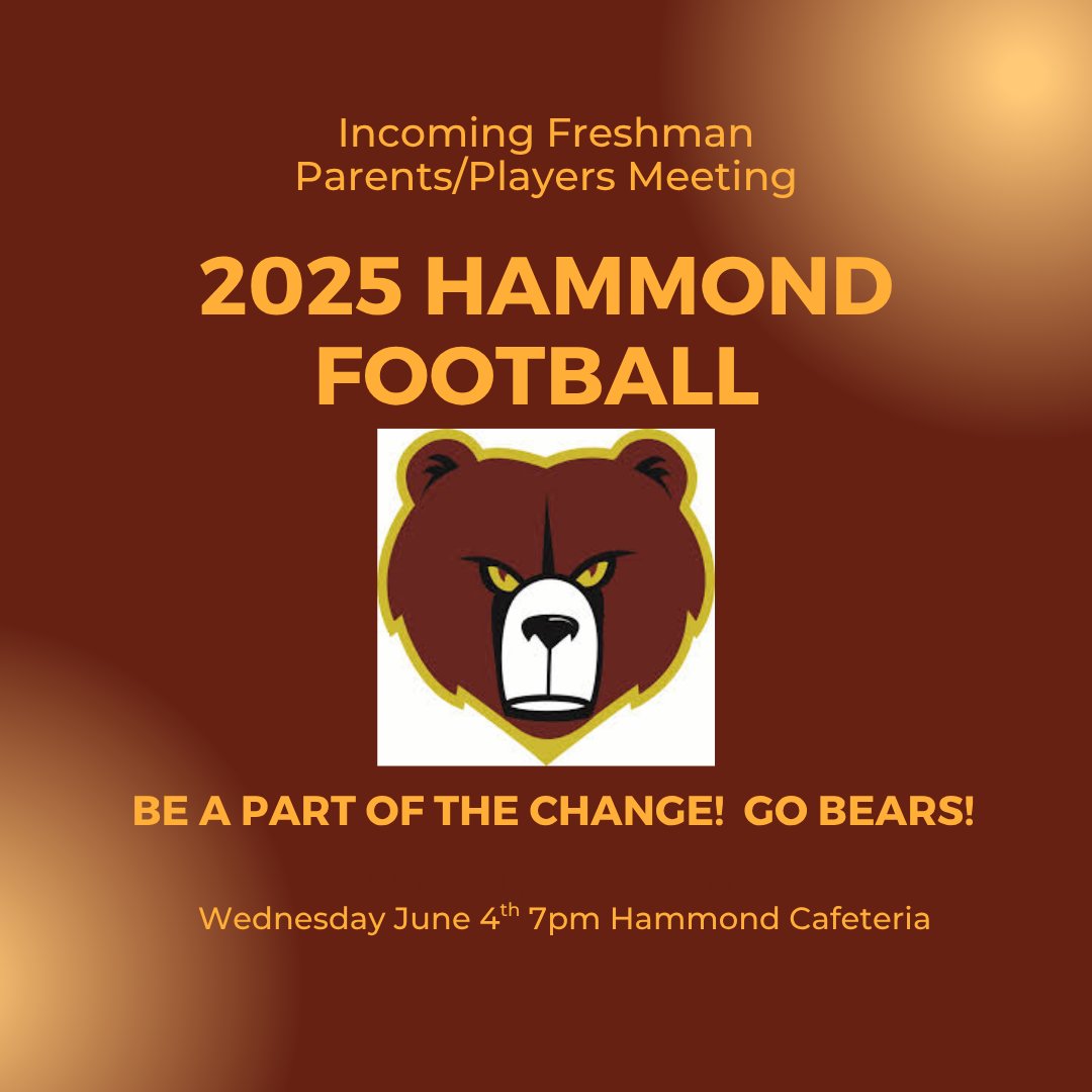 Hammond Football tweet media