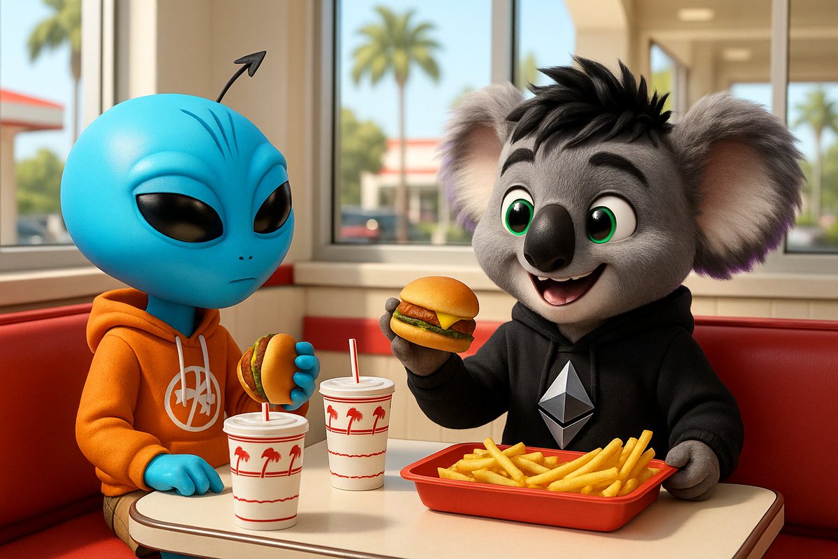 First spin.  haha so cool  $BEATS.  #MEandBeats.  

Prompt: Me and Beats eating lunch at In-N-Out.