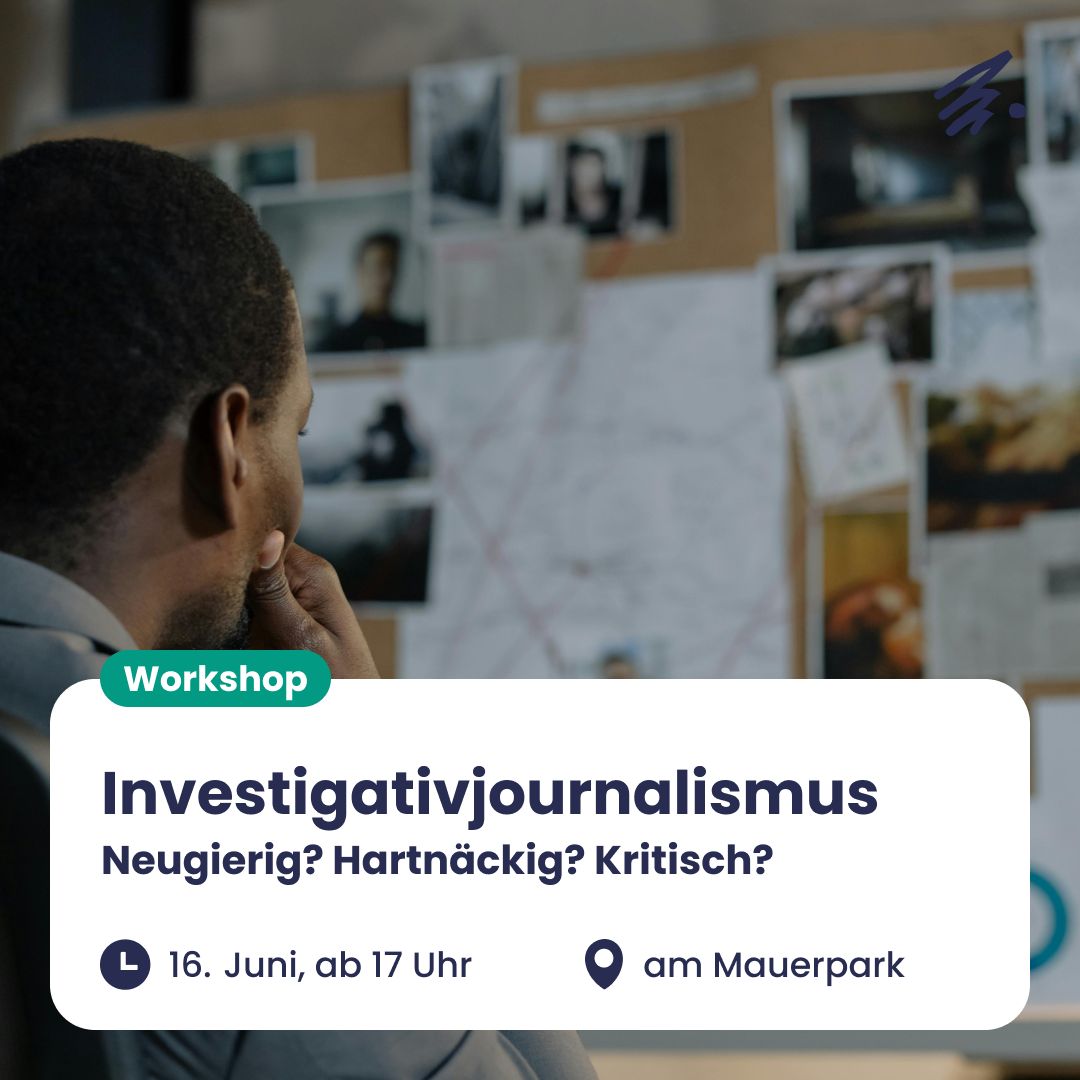 deinejpb's tweet photo. 🔎 Wie funktioniert Investigativjournalismus? Lerne von Profis wie Annelie Naumann &amp; Gesa Steeger am 16. Juni (17–19 Uhr) im JPB Büro. Jetzt anmelden!
🔗 https://t.co/NZfsIV2tkS 
#JugendpresseBerlinBrandenburg #Investigativjournalismus https://t.co/wtyv3sAIQC