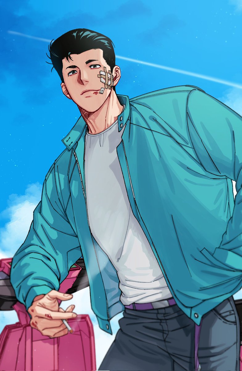 미토블루 앤솔에 참여했던 그림 크롭.. 이거 안올렸었네