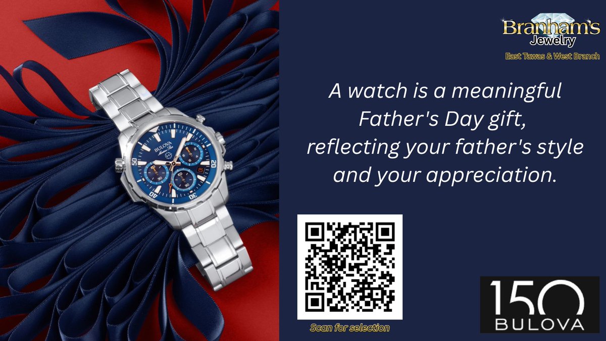 branhamsjewelry's tweet image. Looking for a memorable Father's Day gift? #bulova #WATCH #mensgift