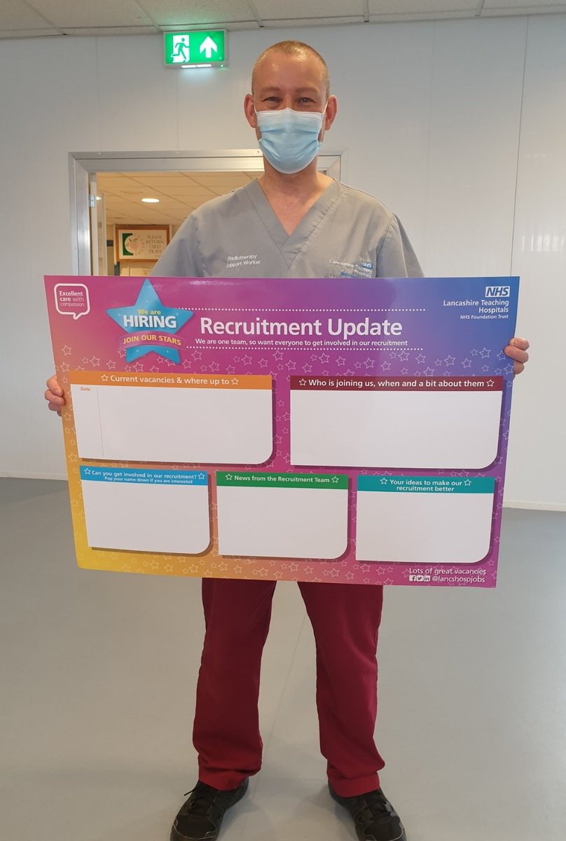 Reminder: We have these Recruitment Boards up on every ward &amp; department so all teams can stay up to date with recruitment activity in their areas. Its just one of the ways we're trying to get everyone involved in Recruitment to their work areas 😀 

💥Spares available💥