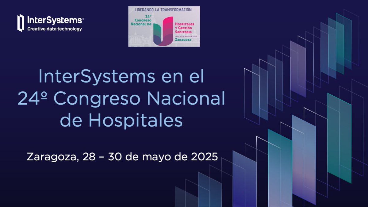 Visítanos, mañana y hasta el viernes, en el 24 Congreso Nacional de Hospitales, en Zaragoza, (stand 62), para hablar de datos, interoperabilidad y soluciones reales para los retos de la gestión sanitaria, con nuestro equipo de ingenieros.

bit.ly/4deKryO