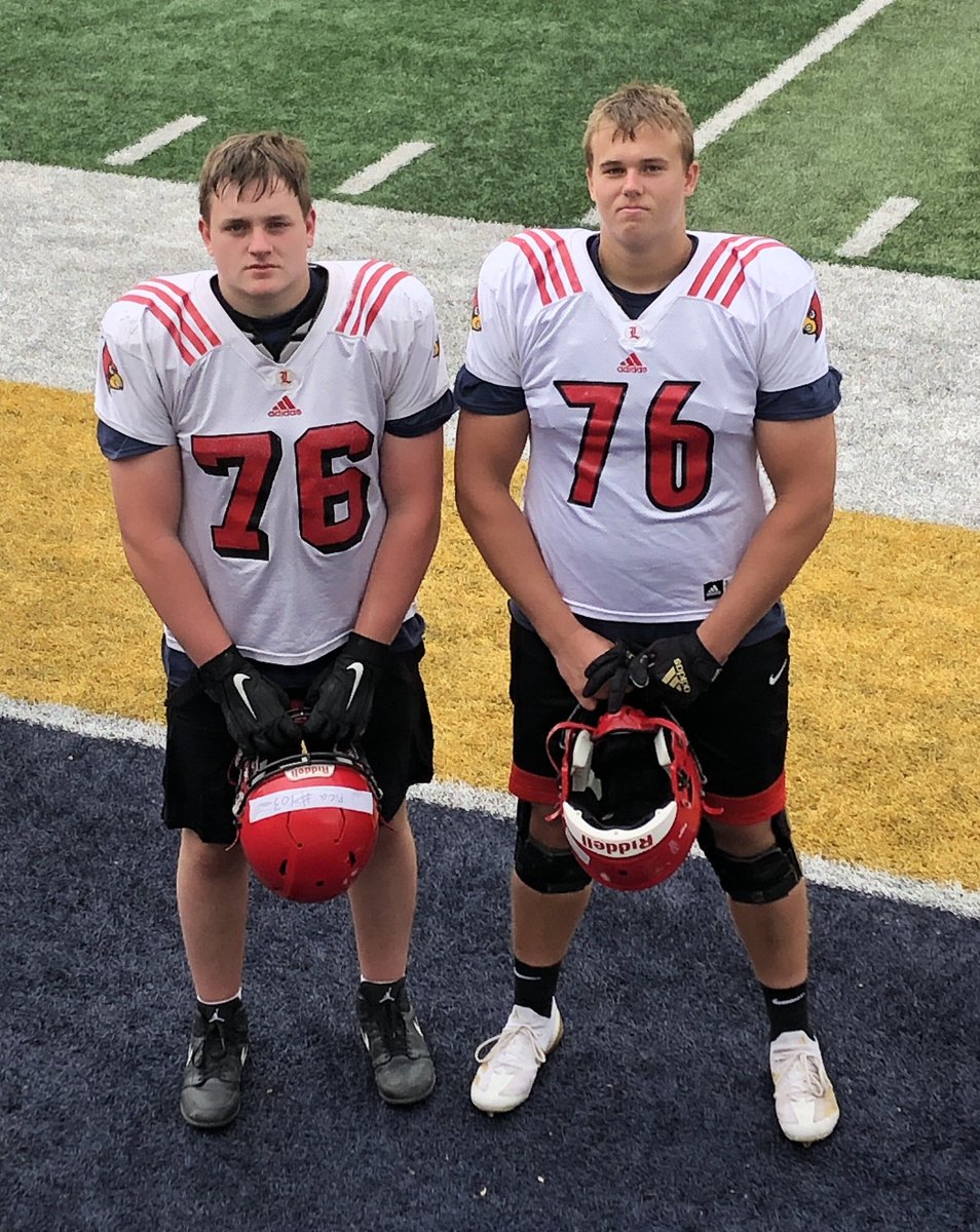 These two bosses attended the <a href="/AugieFB/">Augustana Football</a> camp yesterday. Getting dialed in for the fall. <a href="/CarloPica89/">Carlo Pica</a> <a href="/alindeman75/">Alex Lindeman ‘27</a> <a href="/StMaryFB/">St Mary Cardinal Football</a> <a href="/coachscholten/">Kelly Scholten</a>
