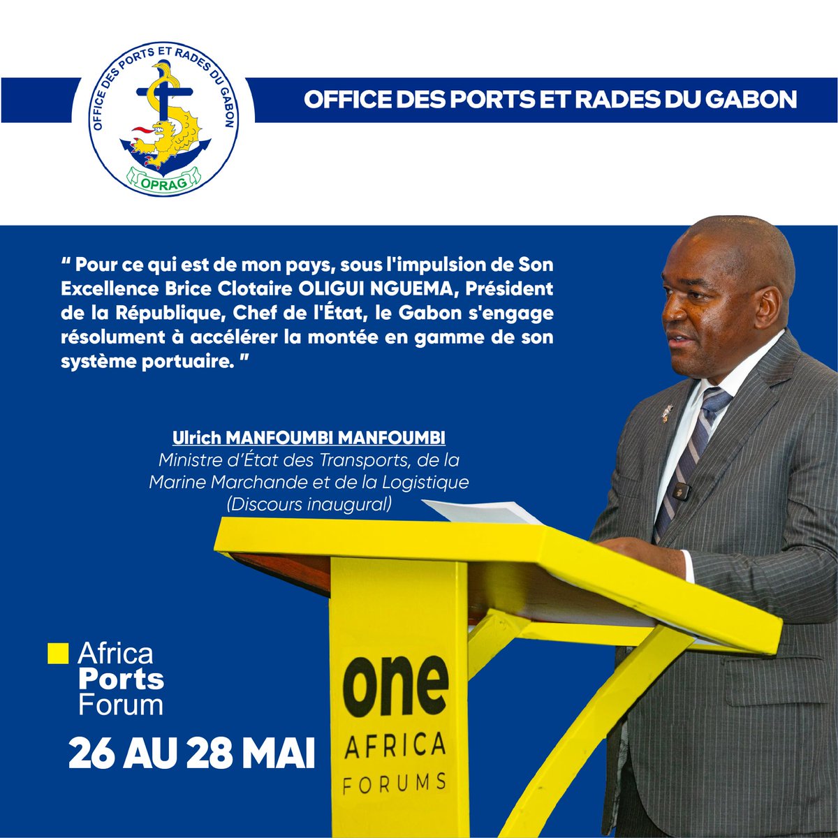 Office des Ports et Rades du Gabon tweet media