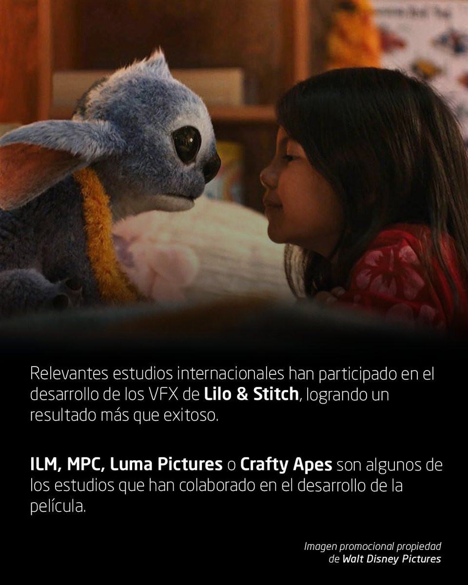 ¡Lilo &amp; Stitch vuelven a la gran pantalla!

ILM, MPC y Luma Pictures son algunos de los estudios que han participado en el desarrollo de los efectos visuales de la película, logrando un resultado más que exitoso.

Contadnos, ¿habéis visto ya la película? ¡Os leemos! 👀