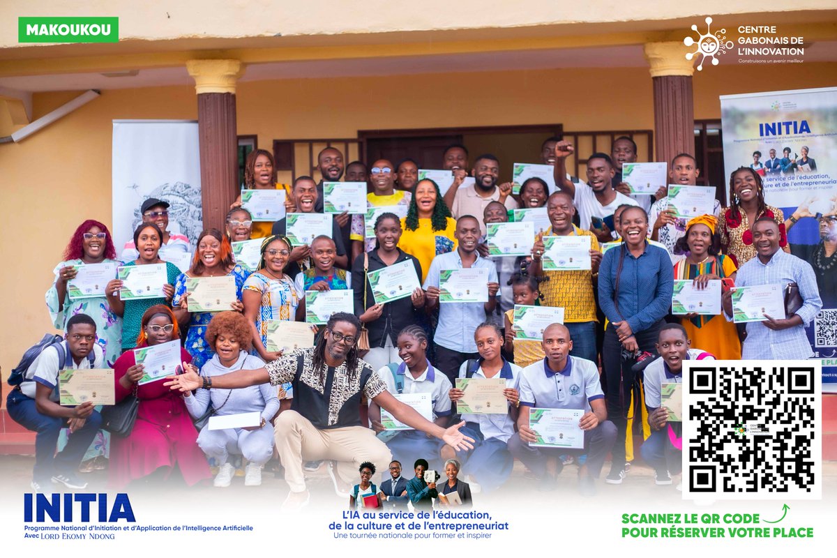 cgi_officiel's tweet photo. INITIA était à Makokou ce lundi 26 mai.

Certains participants utilisaient un ordinateur pour la première fois… et ont découvert le pouvoir de l’IA appliquée à leurs réalités.

Une journée riche, humaine et pleine de promesses.

#INITIA #Makokou #CGI #IApourTous #Inclusion https://t.co/3Yu5csm2nM