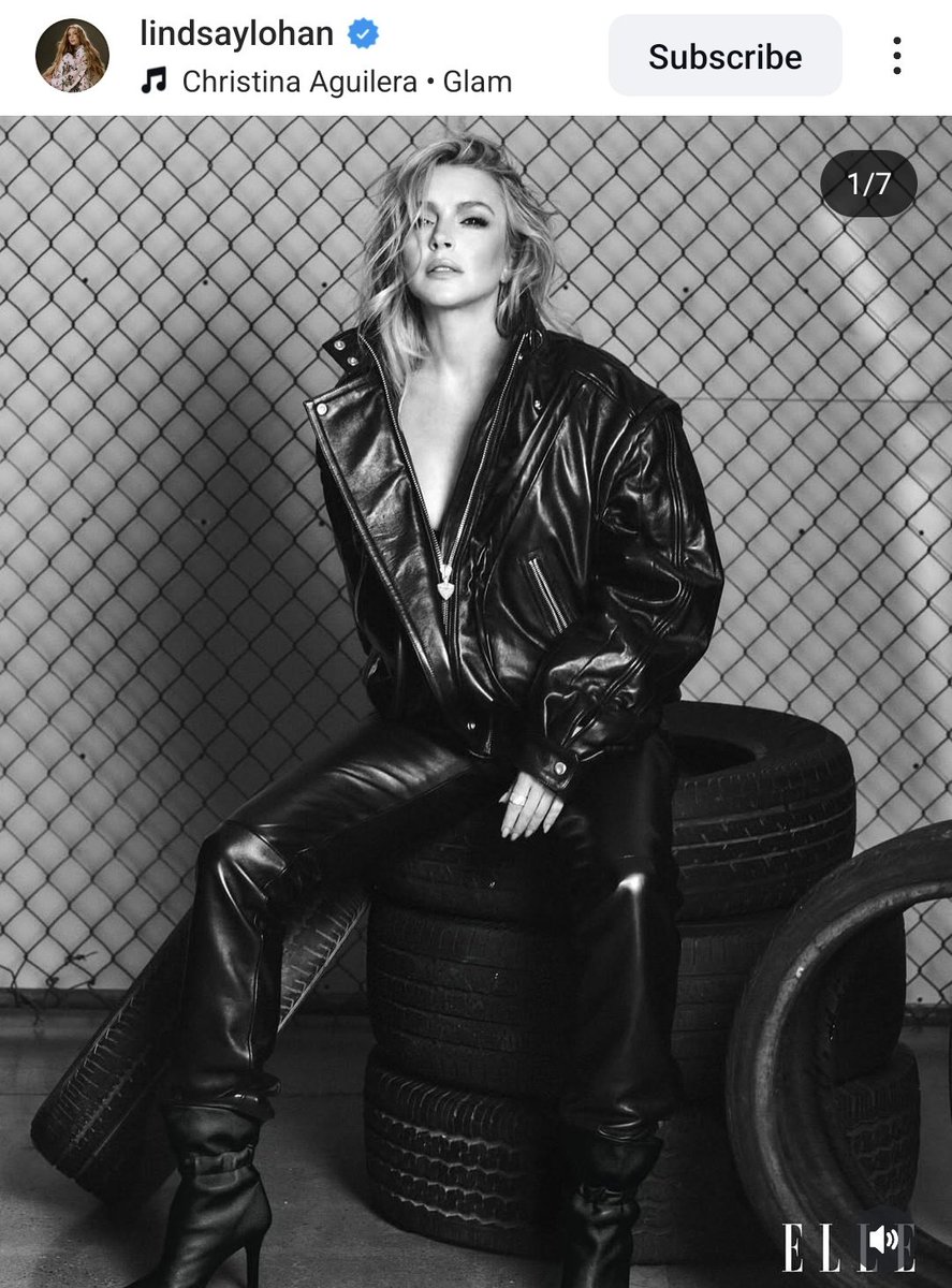 Lindsay Lohan recently used Christina Aguilera "Glam" on her Instagram post and story!👑💖✨