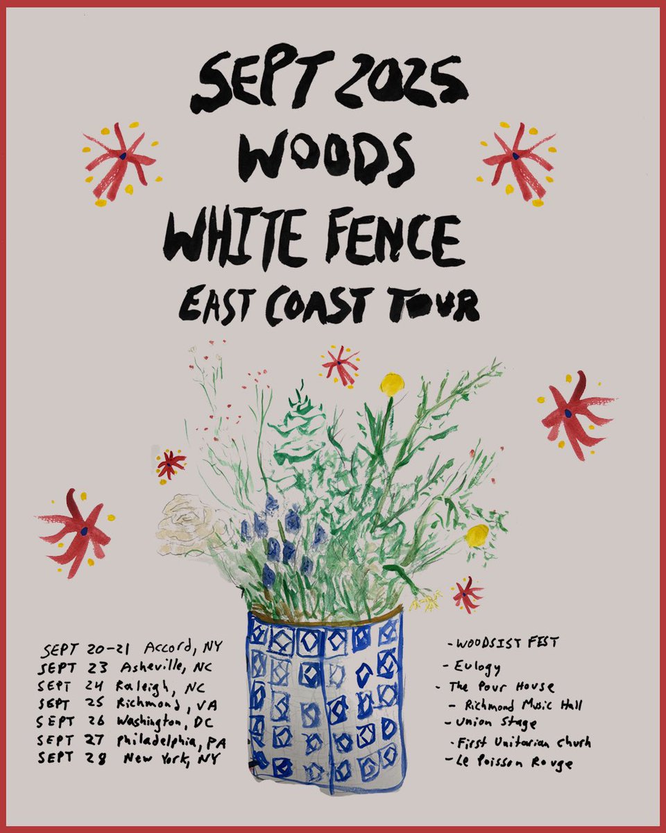 Woods are hitting the road this September for a co-headline tour with our old friends White Fence. Tickets on sale Friday May 30 at 10am bandsintown.com/a/84408-woods