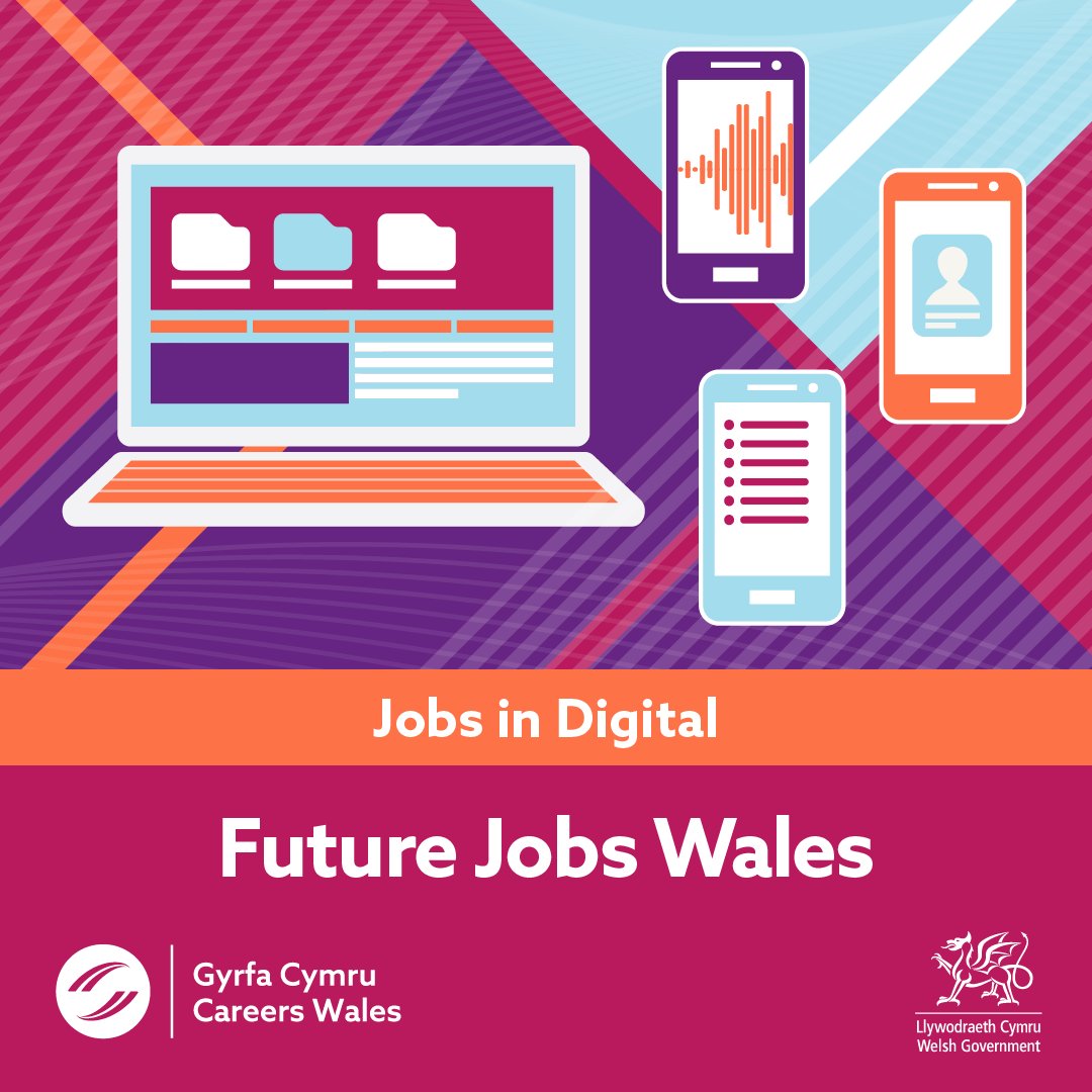 The digital world is evolving, and so are career opportunities 🖥️

Now featured on Future Jobs Wales: Explore roles in AI, cybersecurity, coding, and more.

Discover in-demand skills, pay trends, and exciting opportunities shaping this booming sector 👇
careerswales.gov.wales/future-jobs-wa…